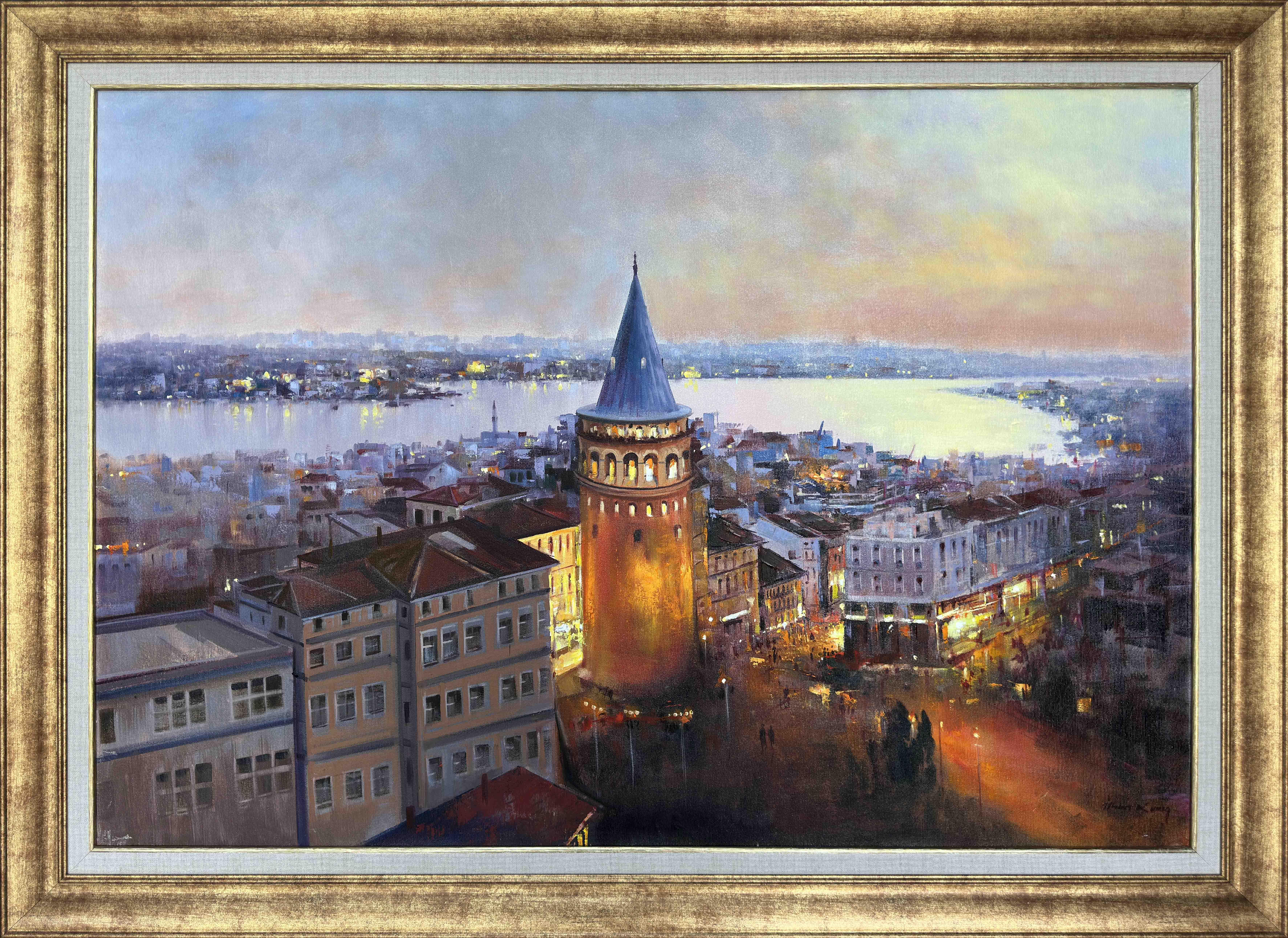 Akşam vakti Galata'da | Yağlı Boya Tablo