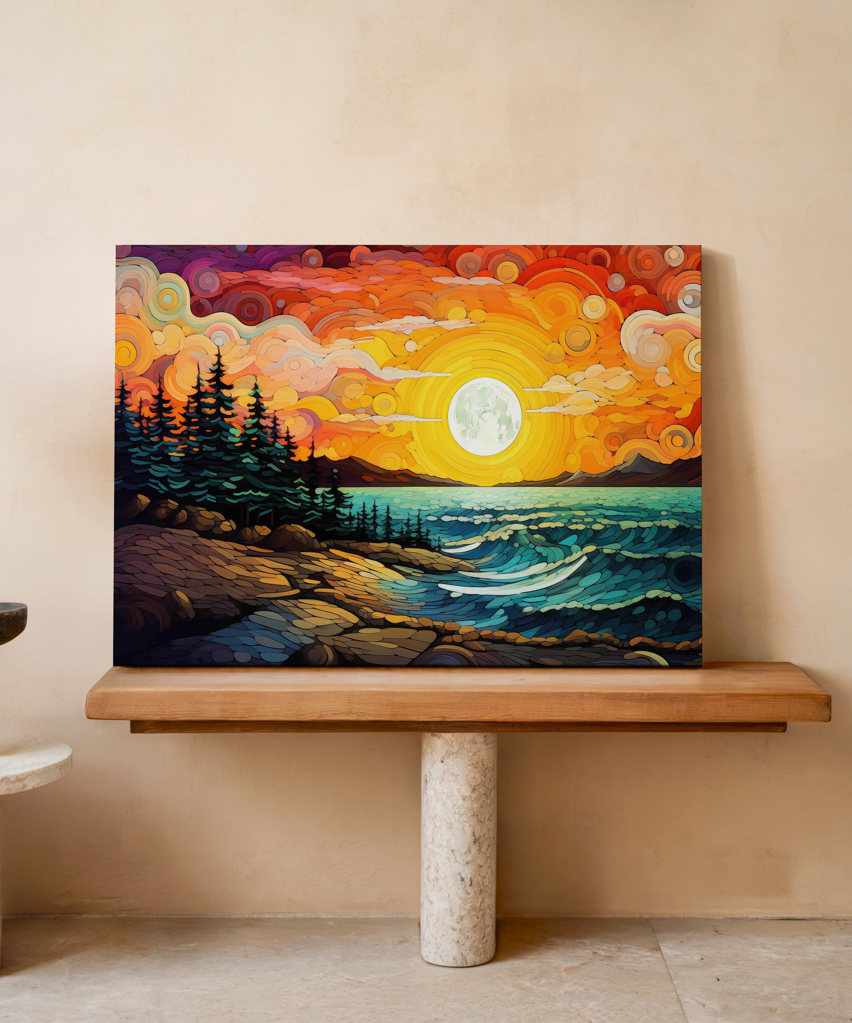 Alev Ufku | Yağlı Boya Dokulu Canvas Baskı