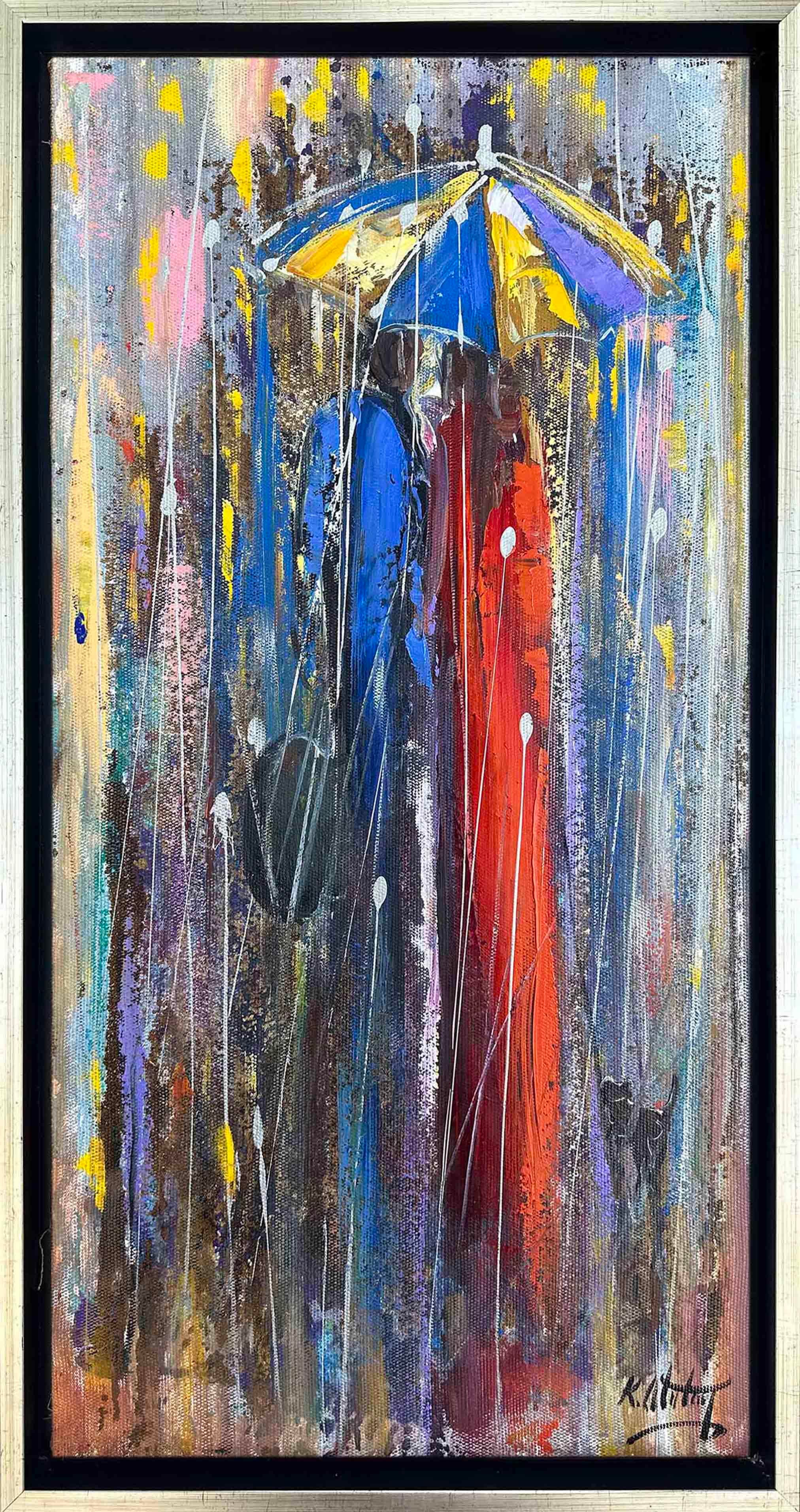 Aşk Şemsiyesi | Yağlı Boya Tablo