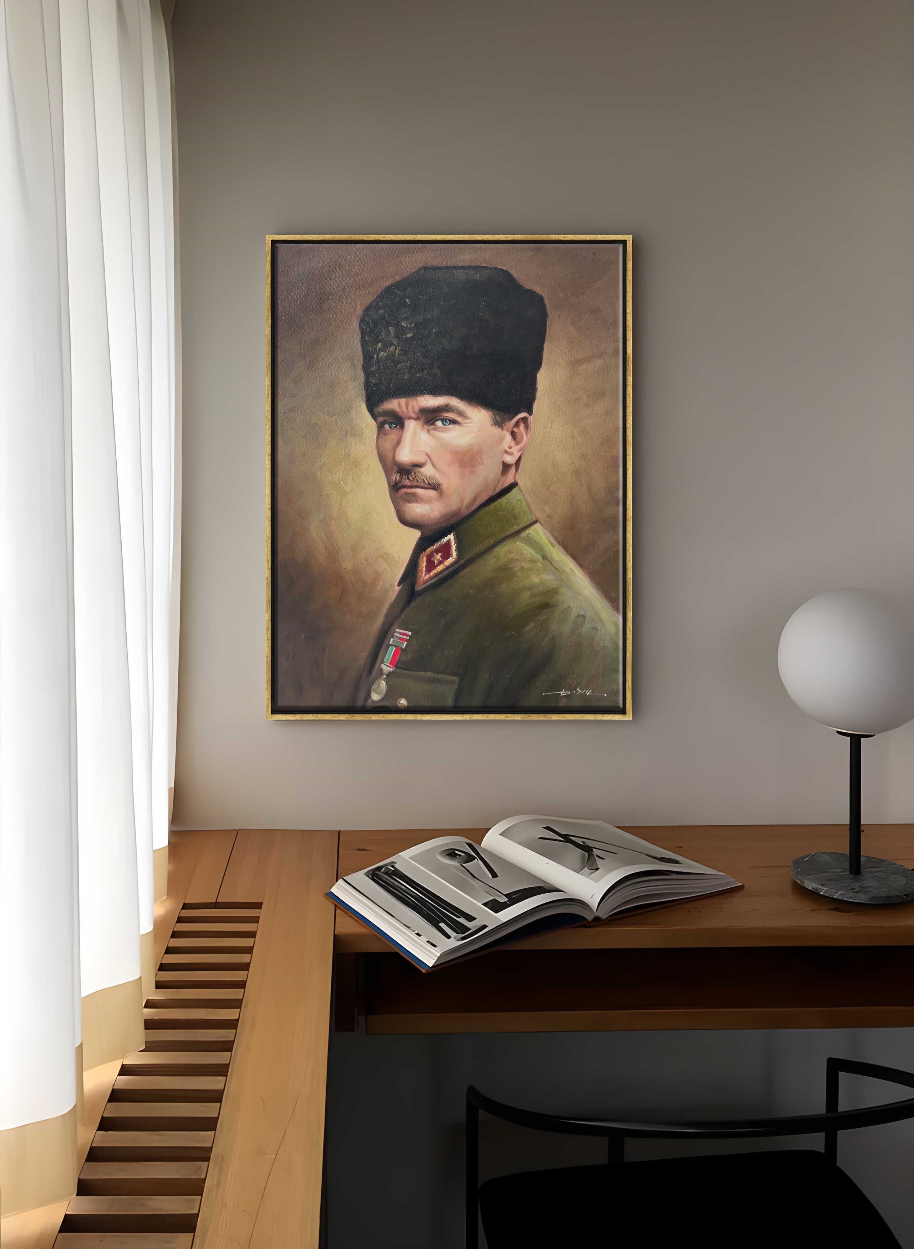 Atatürk'ün Yarınlara Bakışı  |Yağlı Boya Tablo