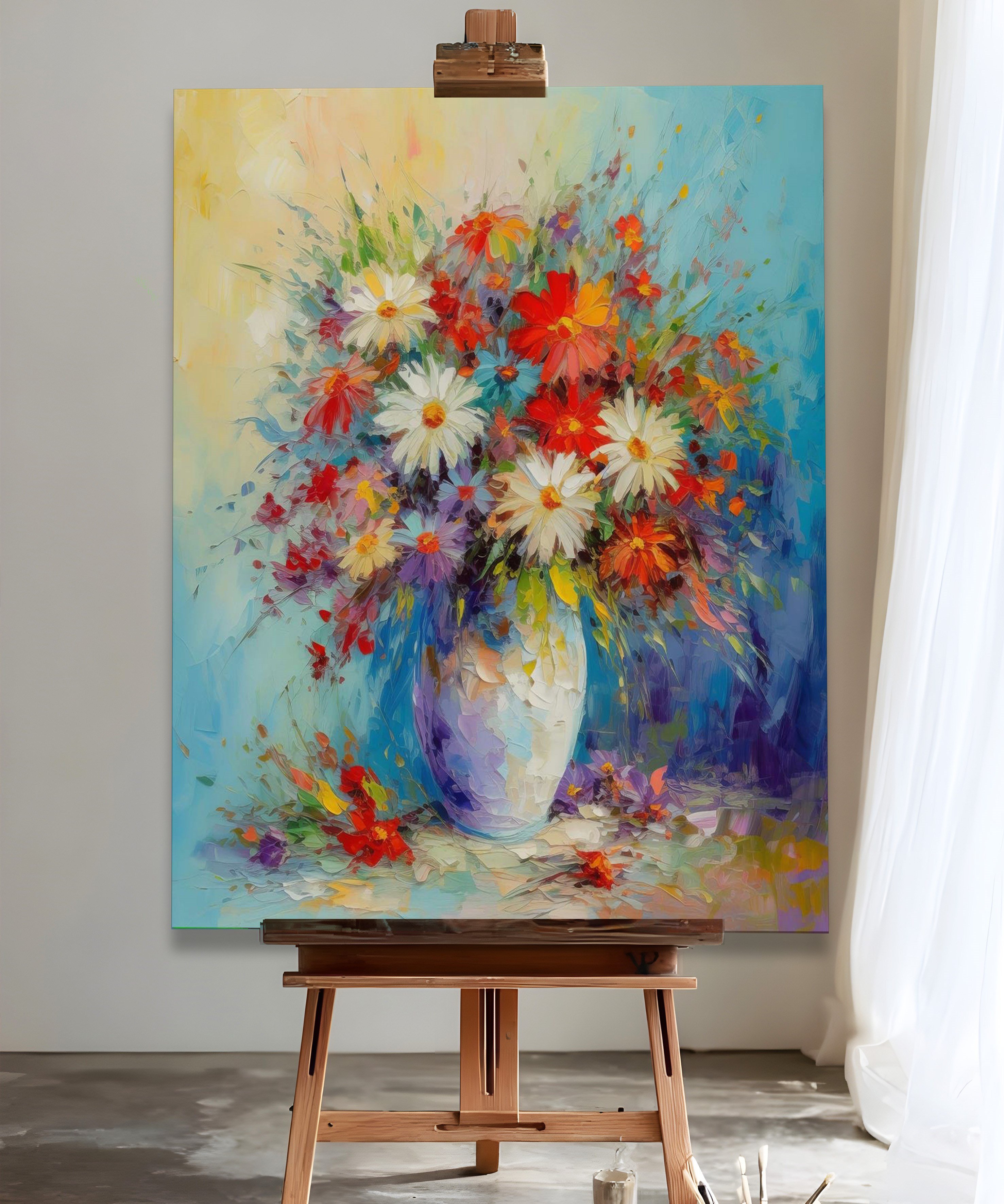 Baharın Armağanı | Yağlı Boya Dokulu Canvas Baskı