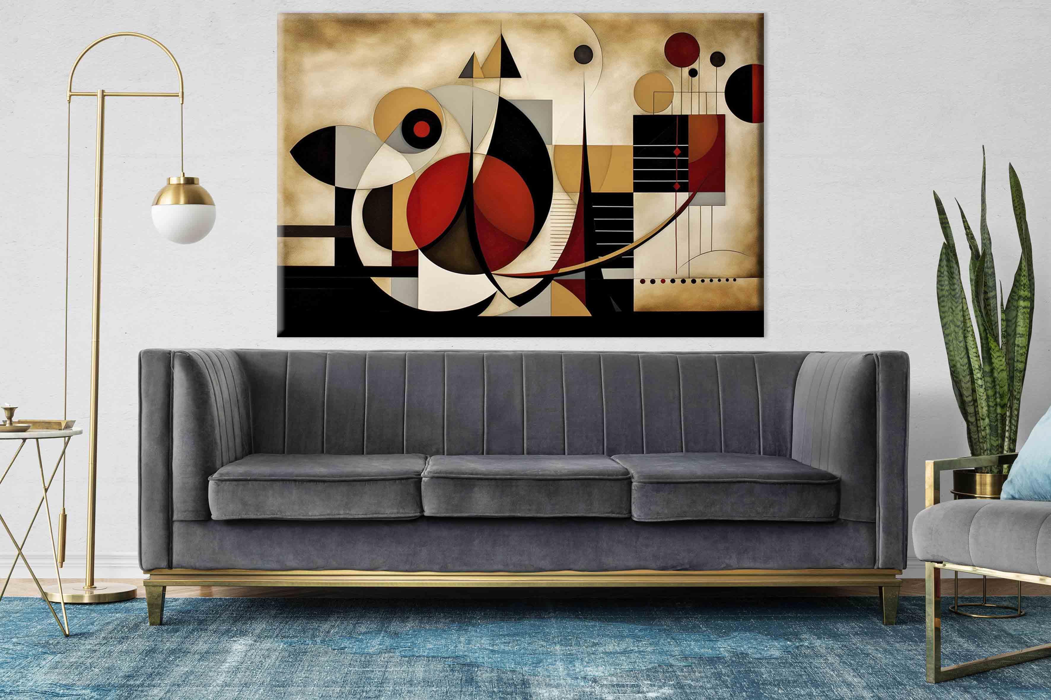 Çağdaş Soyut | Yağlıboya dokulu canvas baskı