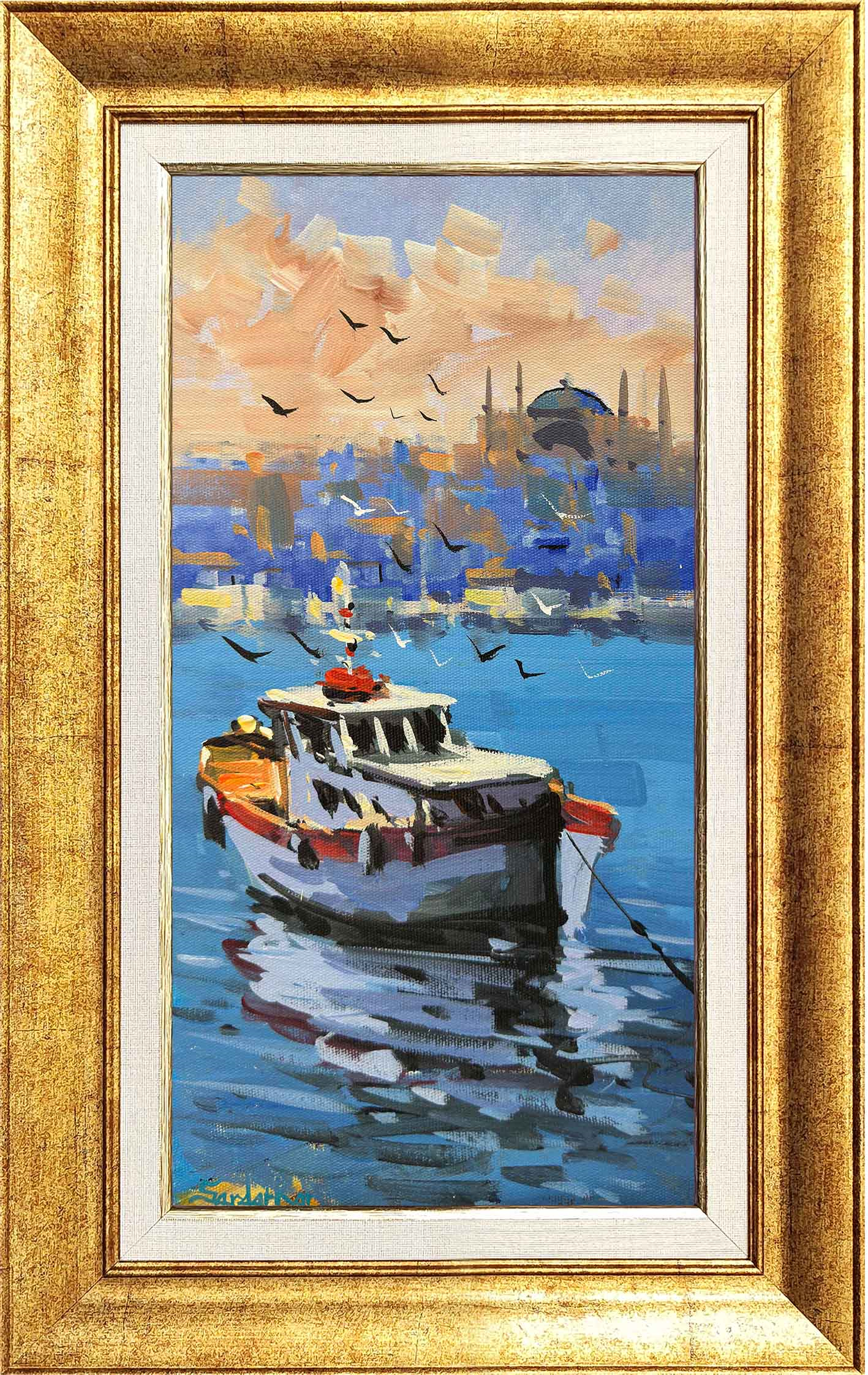 Demir Atılan Sandal | Yağlı Boya Tablo 