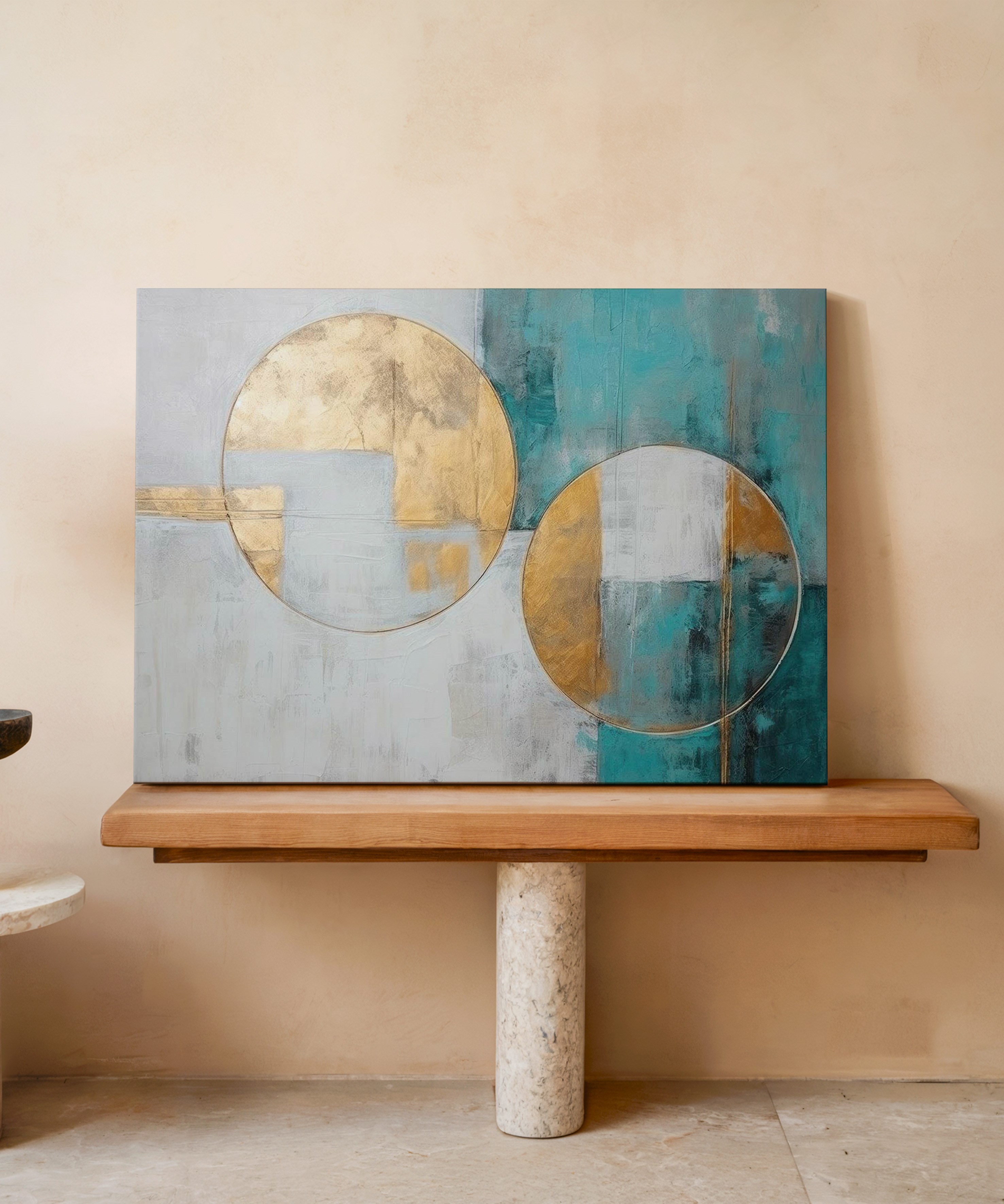 Dengenin Işığı | Yağlı Boya Dokulu Canvas Baskı