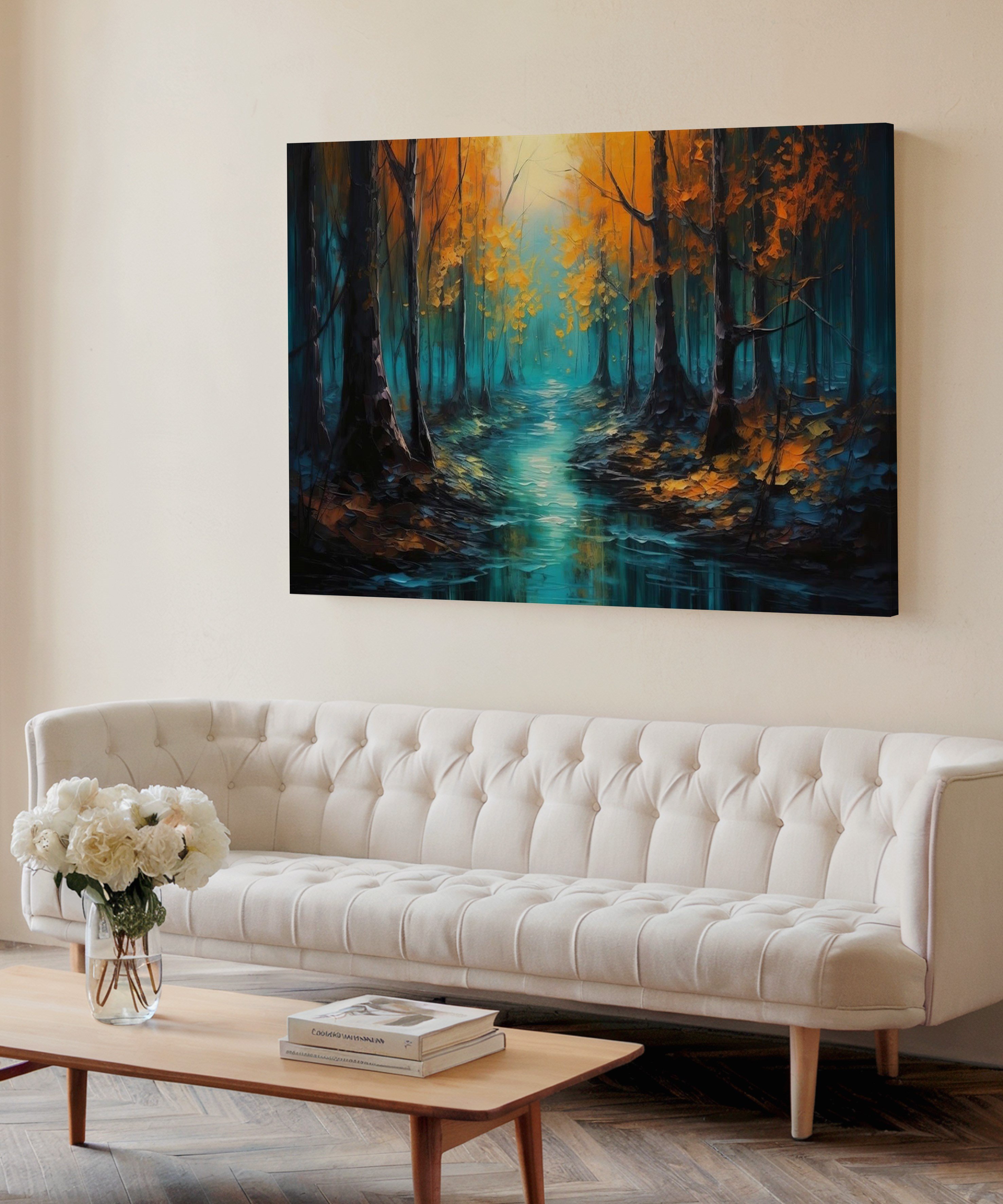 Dingin Akarsu | Yağlıboya dokulu canvas baskı