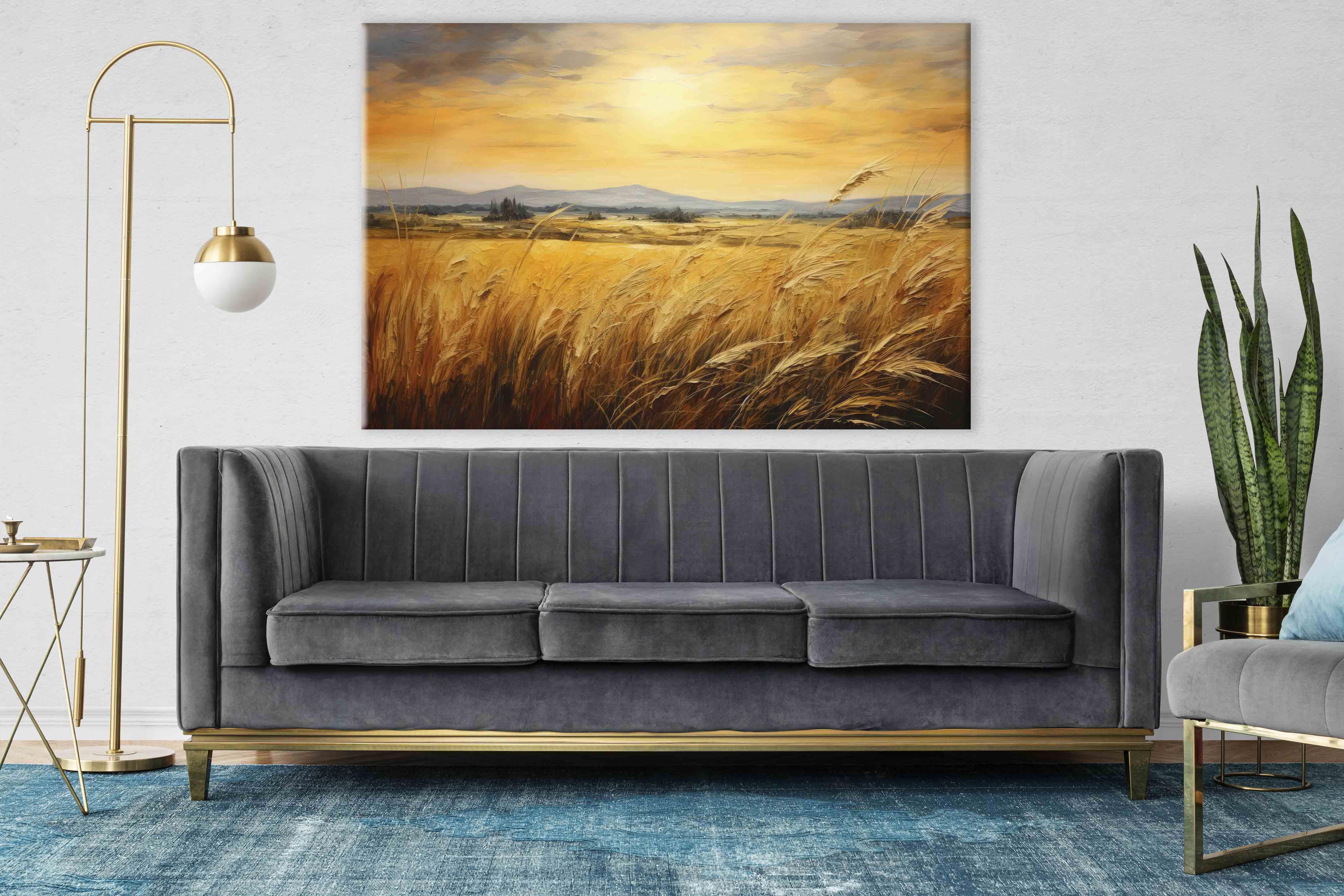 Doğa Temalı Yağlıboya Dokulu Tablolar