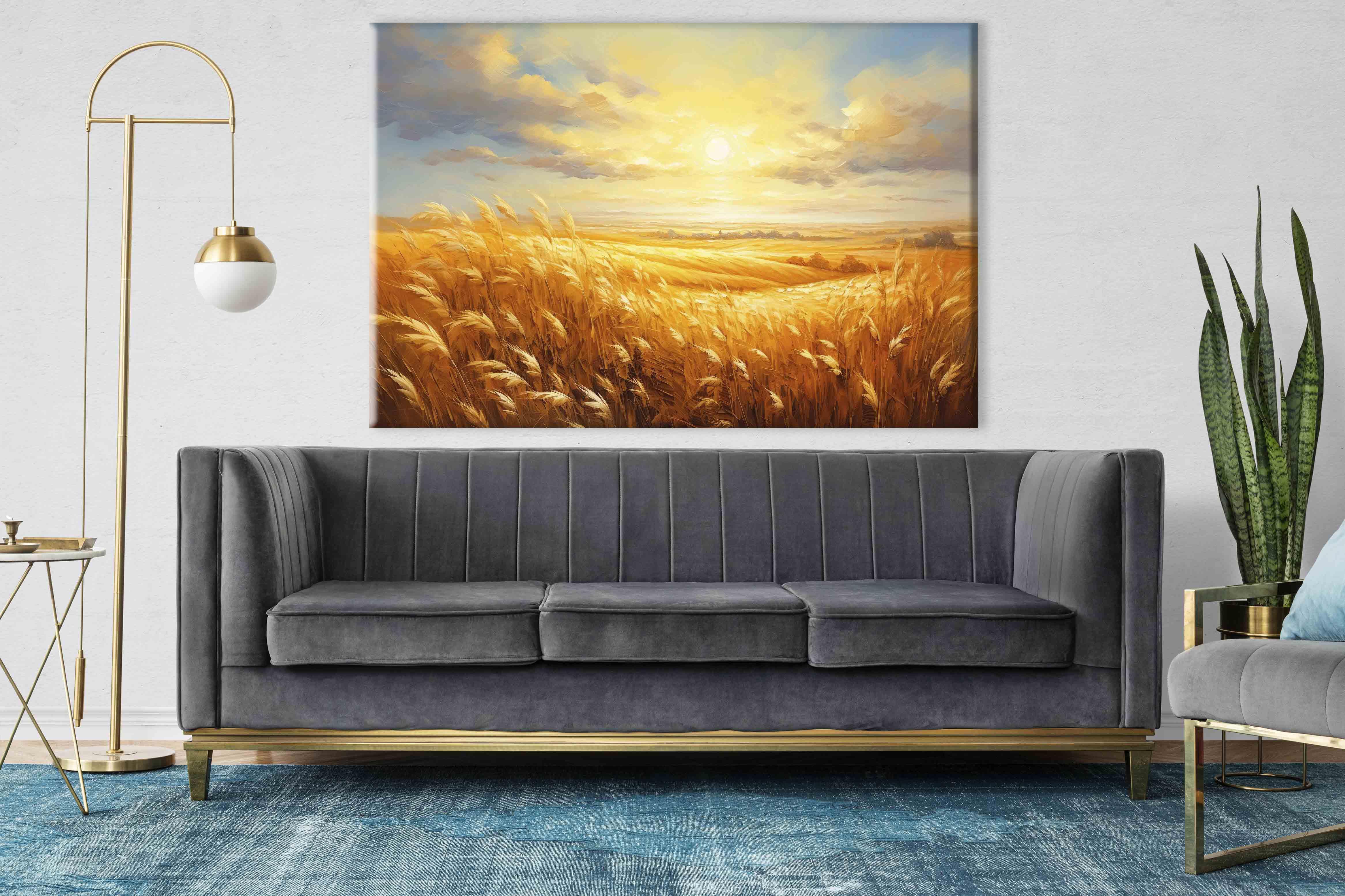 Doğa Temalı Yağlıboya Dokulu Tablolar