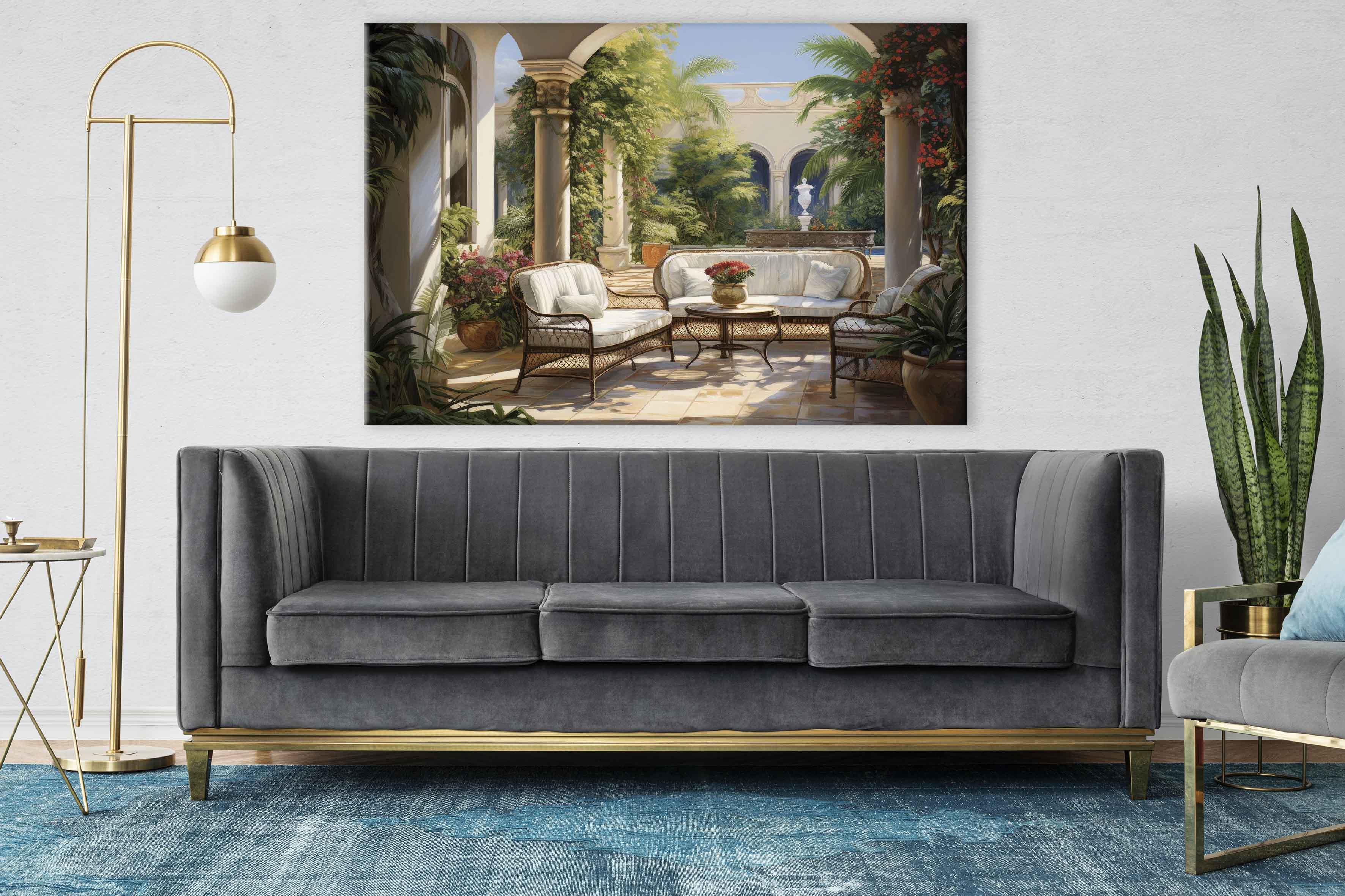 Doğa Temalı Yağlıboya Dokulu Tablolar