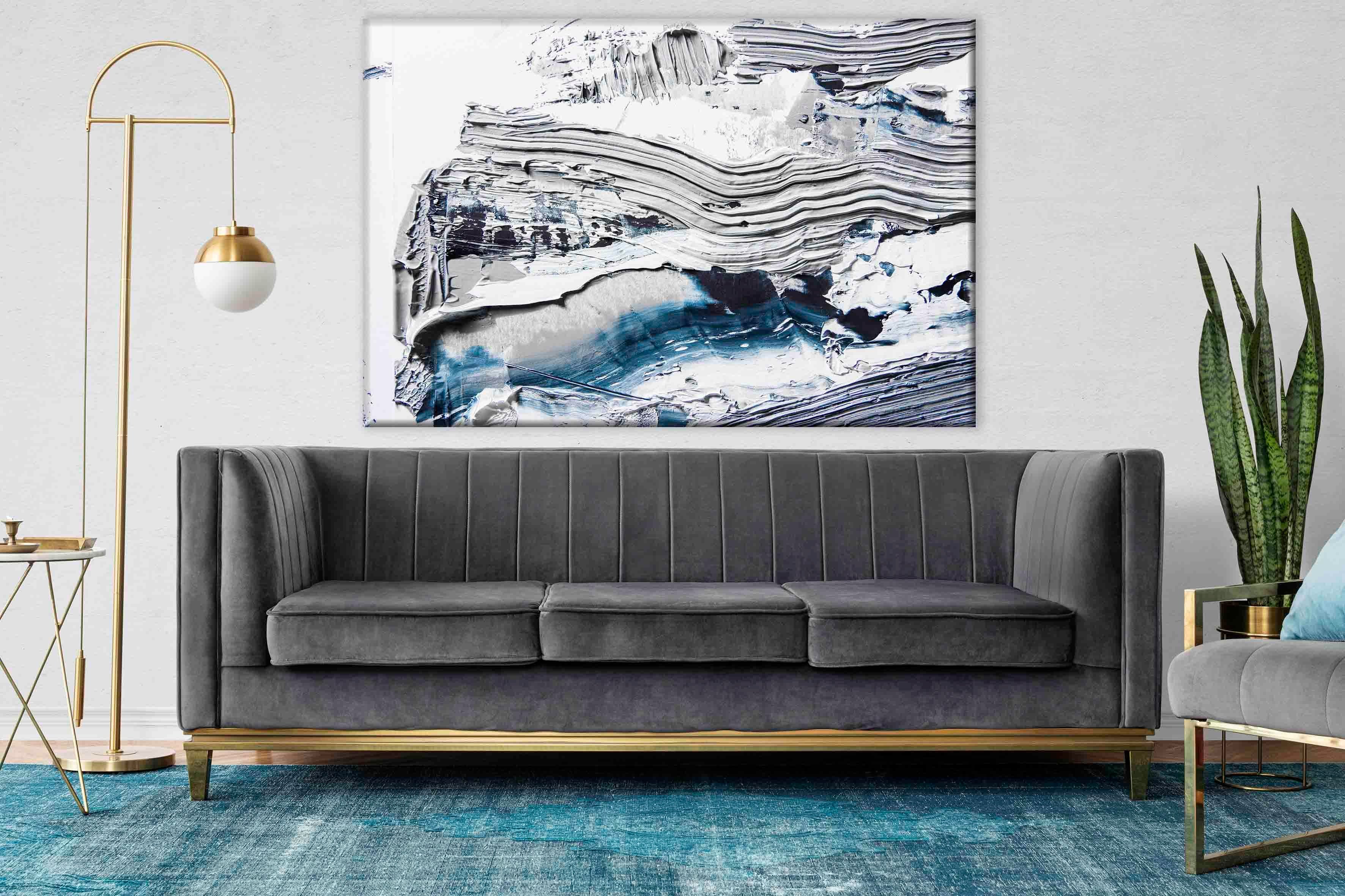 Dokusal İzler | Yağlıboya dokulu canvas baskı