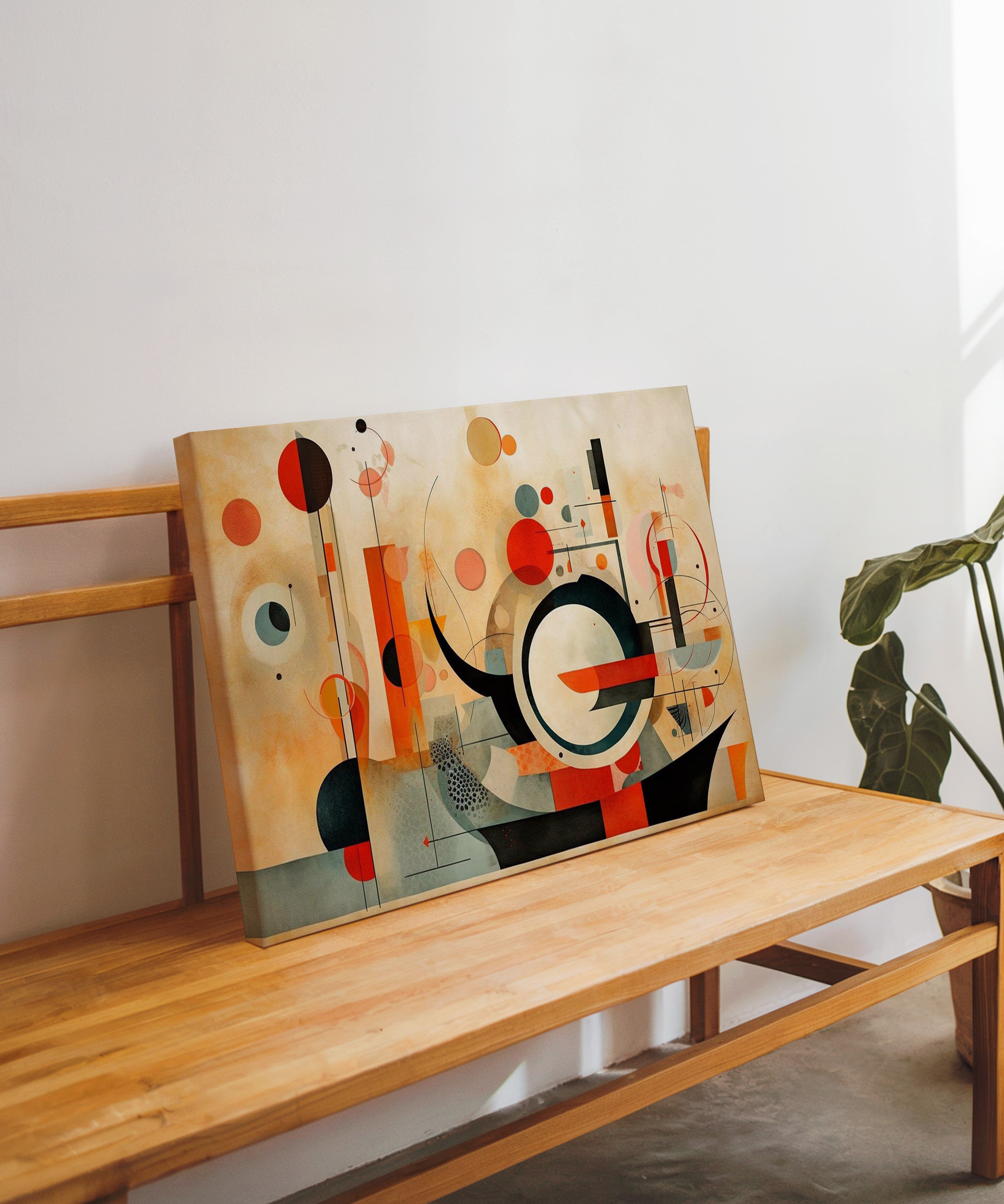 Eksen Noktası | Yağlı Boya Dokulu Canvas Baskı