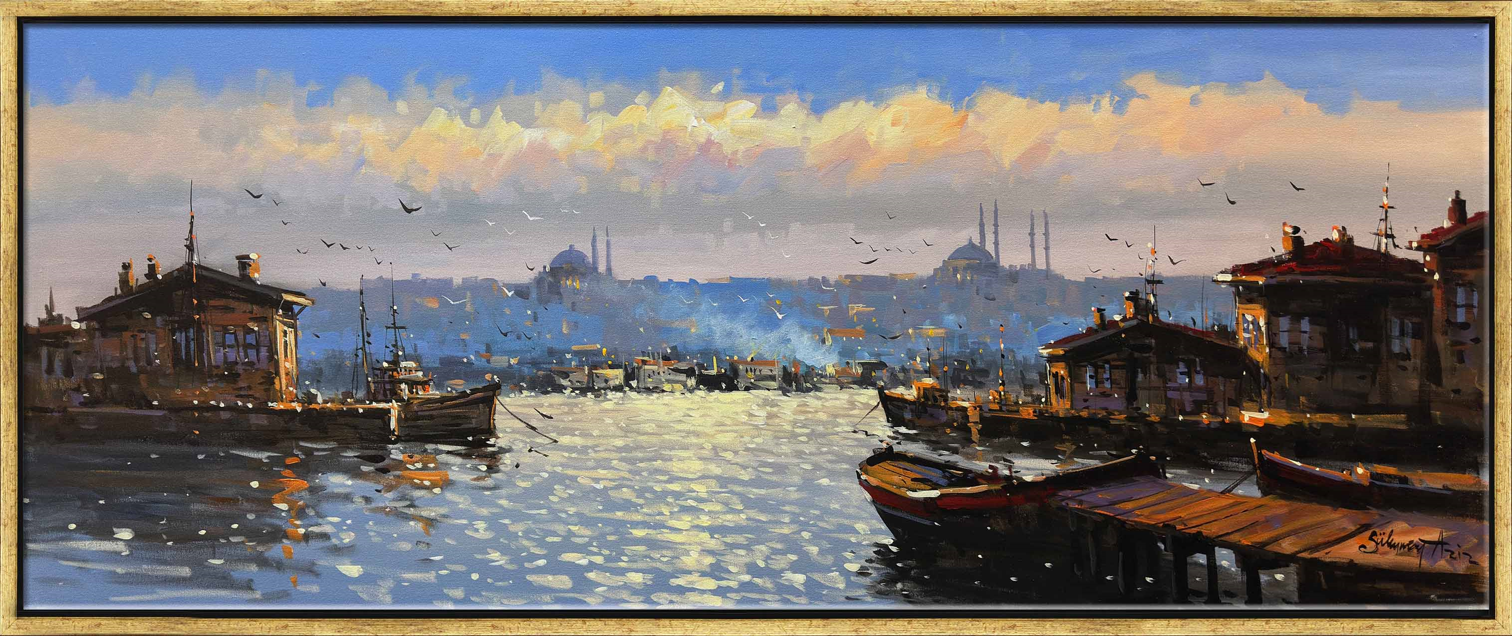 Eve Dönen Kayıklar | Yağlı Boya Tablo