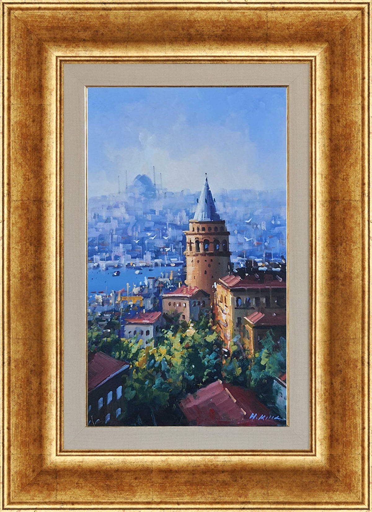 Galata Kulesi | Yağlı Boya TabloKüçük ebat tablolar