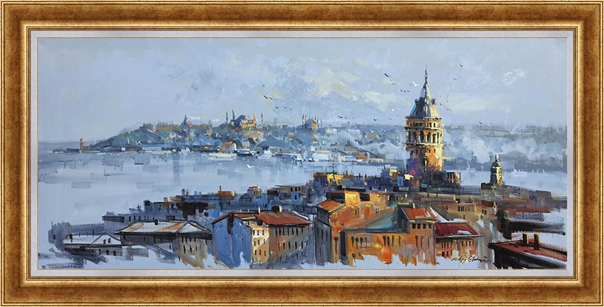 Galata Kulesi | Yağlı Boya TabloYAĞLI BOYA ESERLER