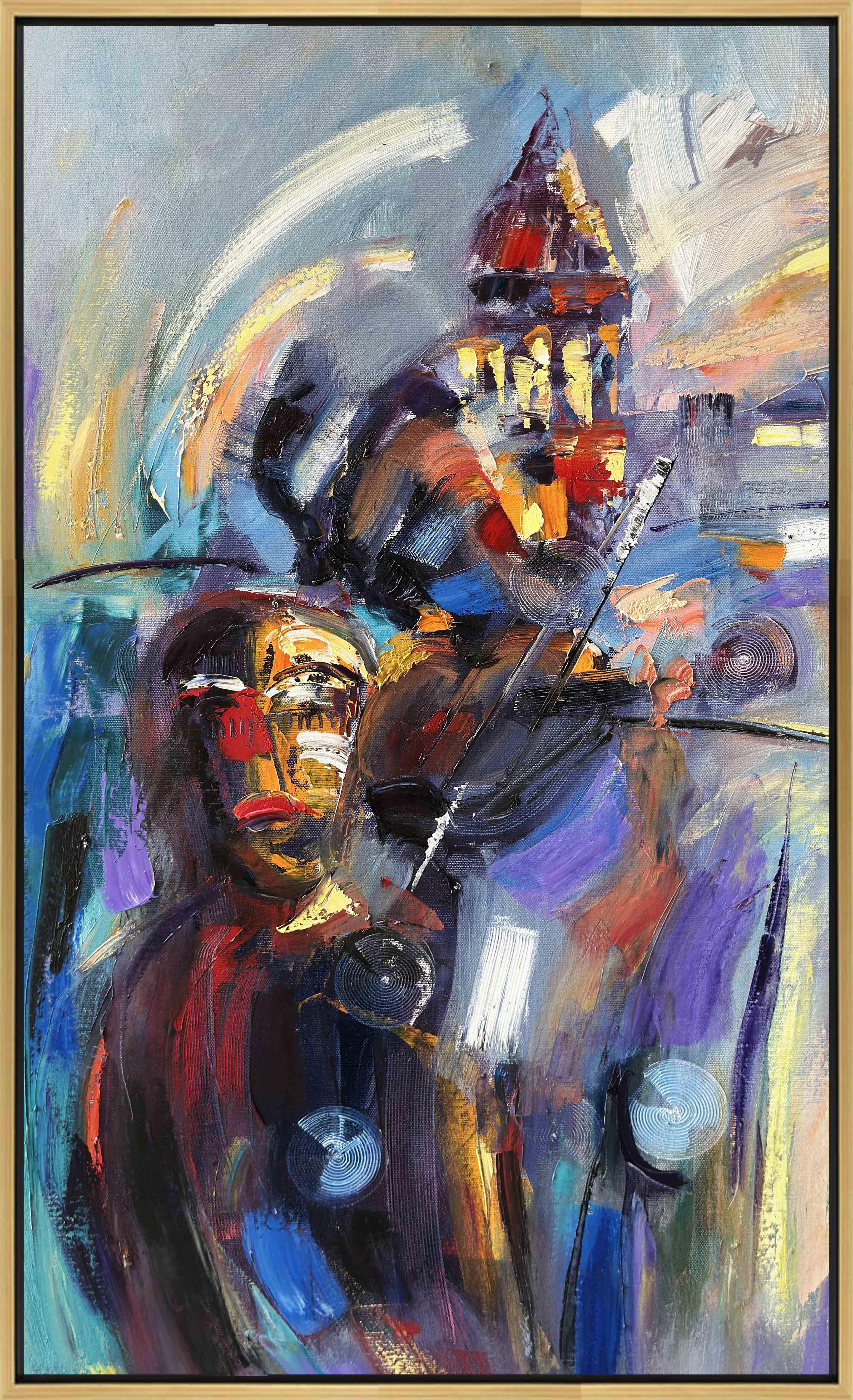 Galata'da Keman  | Yağlı Boya Tablo