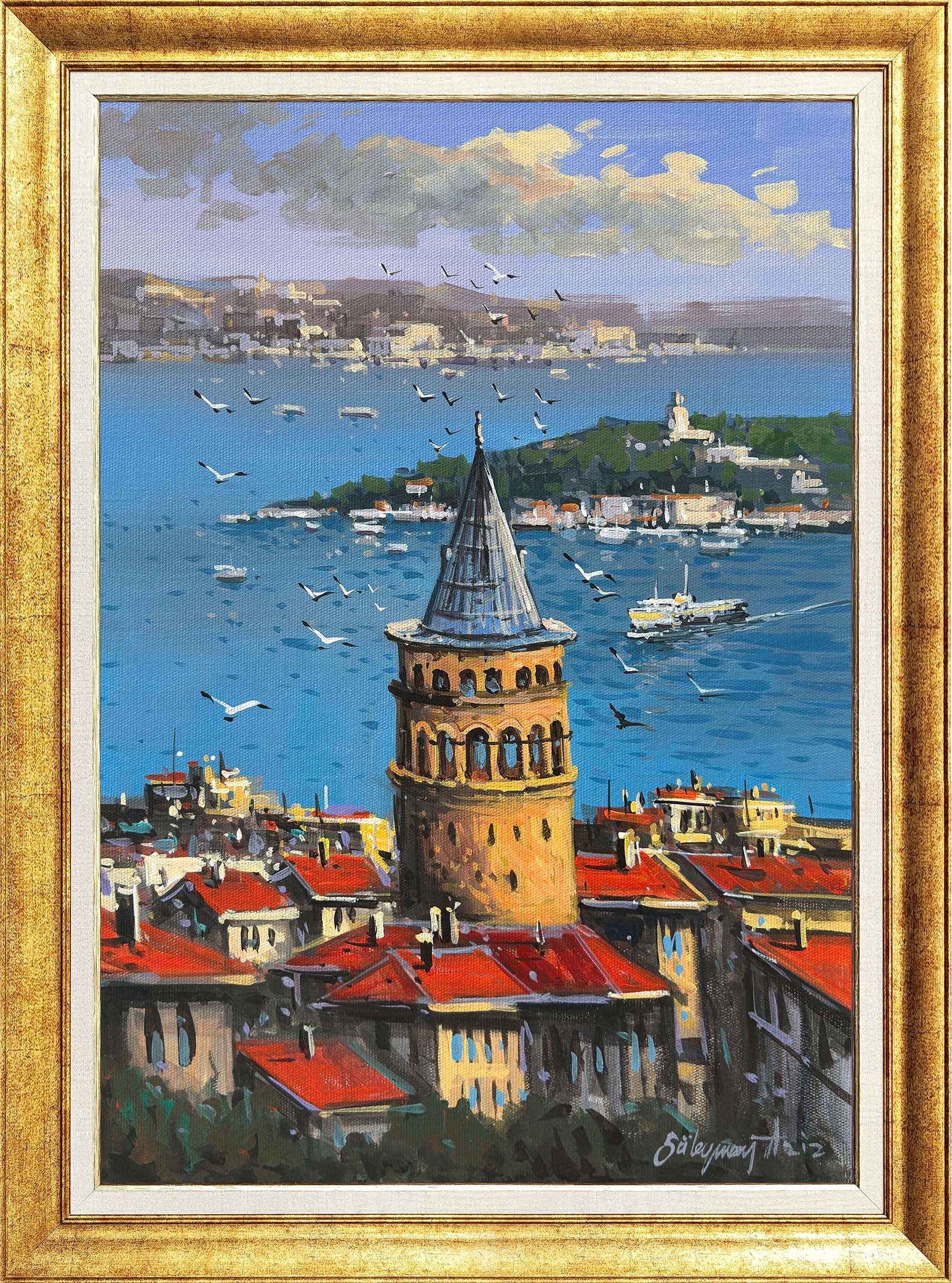 Galatanın Güvercinleri | Yağlı Boya Tablo