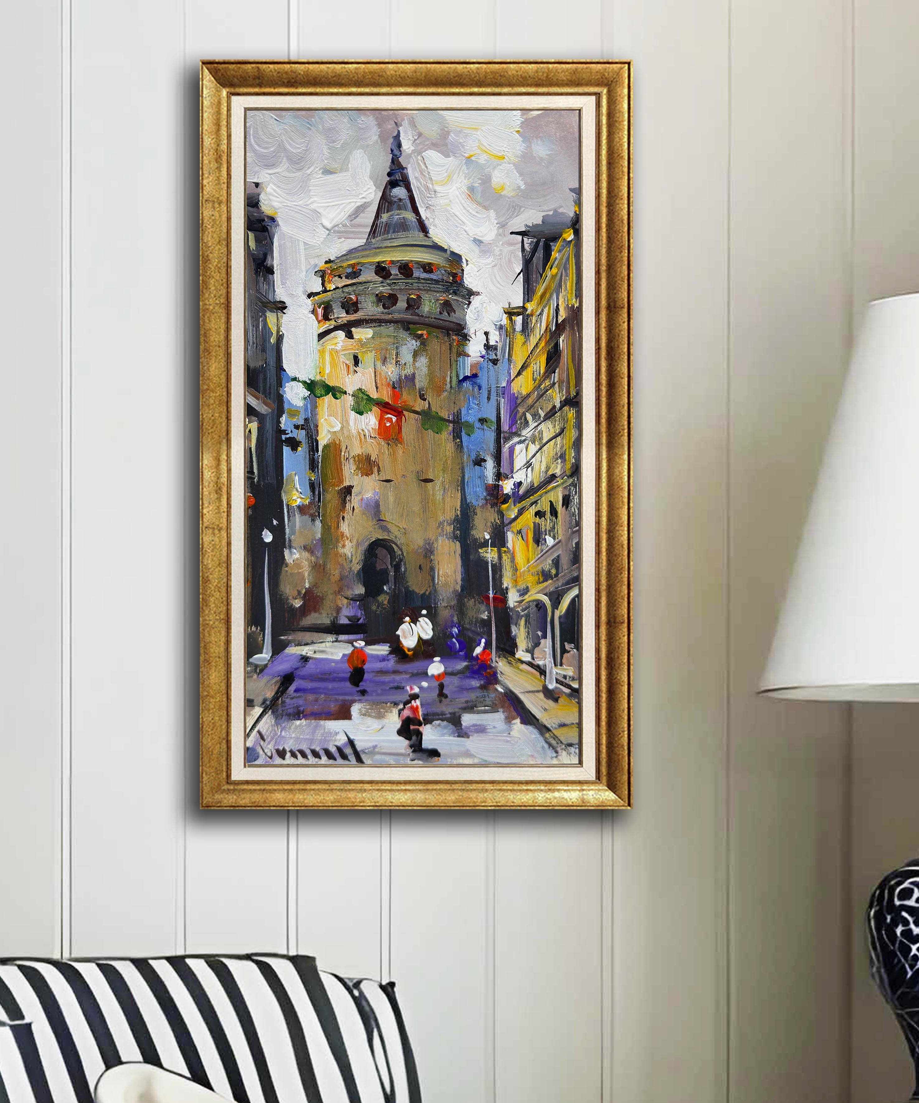 Galata'ya Doğru | Yağlı Boya Tablo