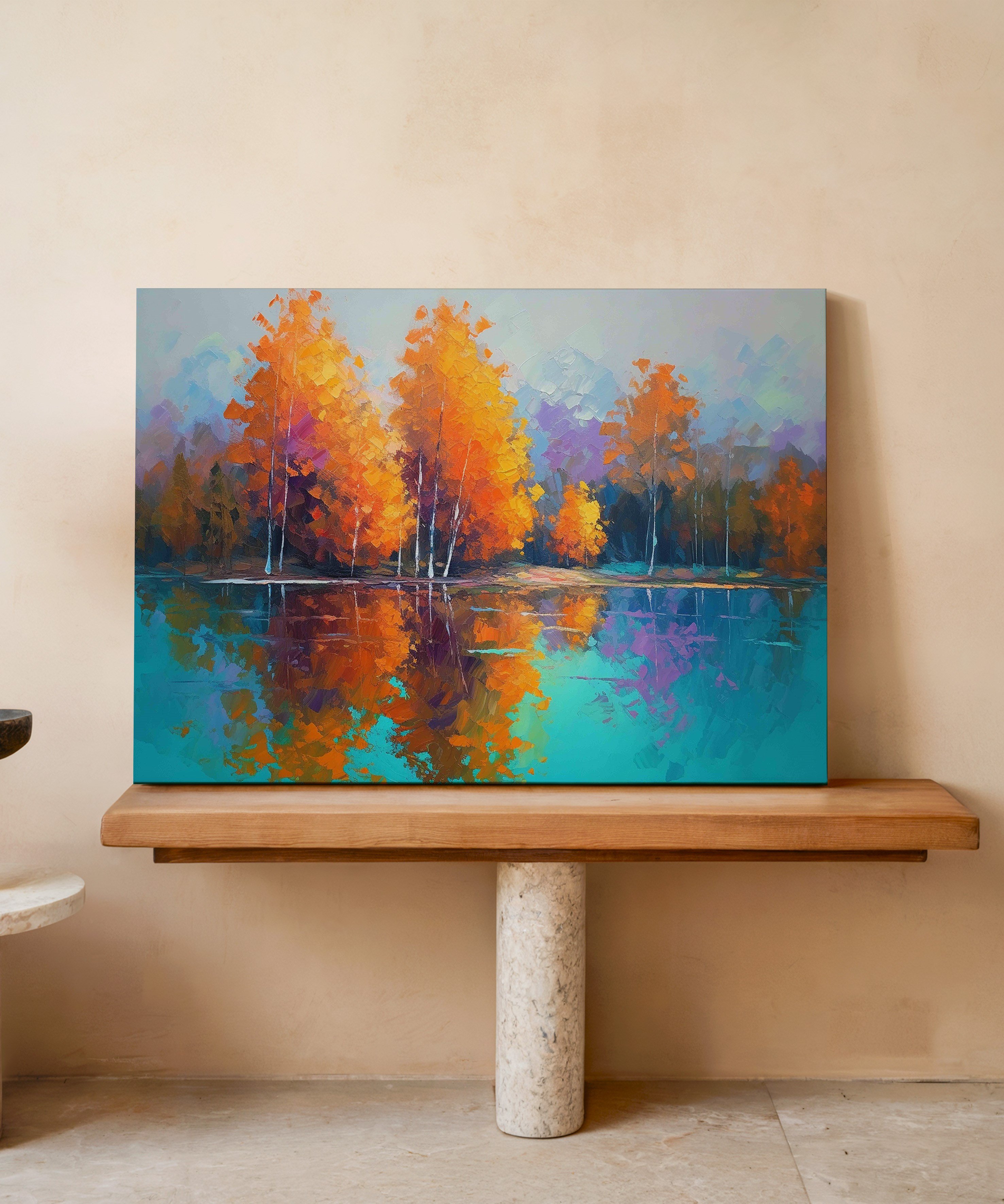 İkinci Mevsim | Yağlı Boya Dokulu Canvas Baskı