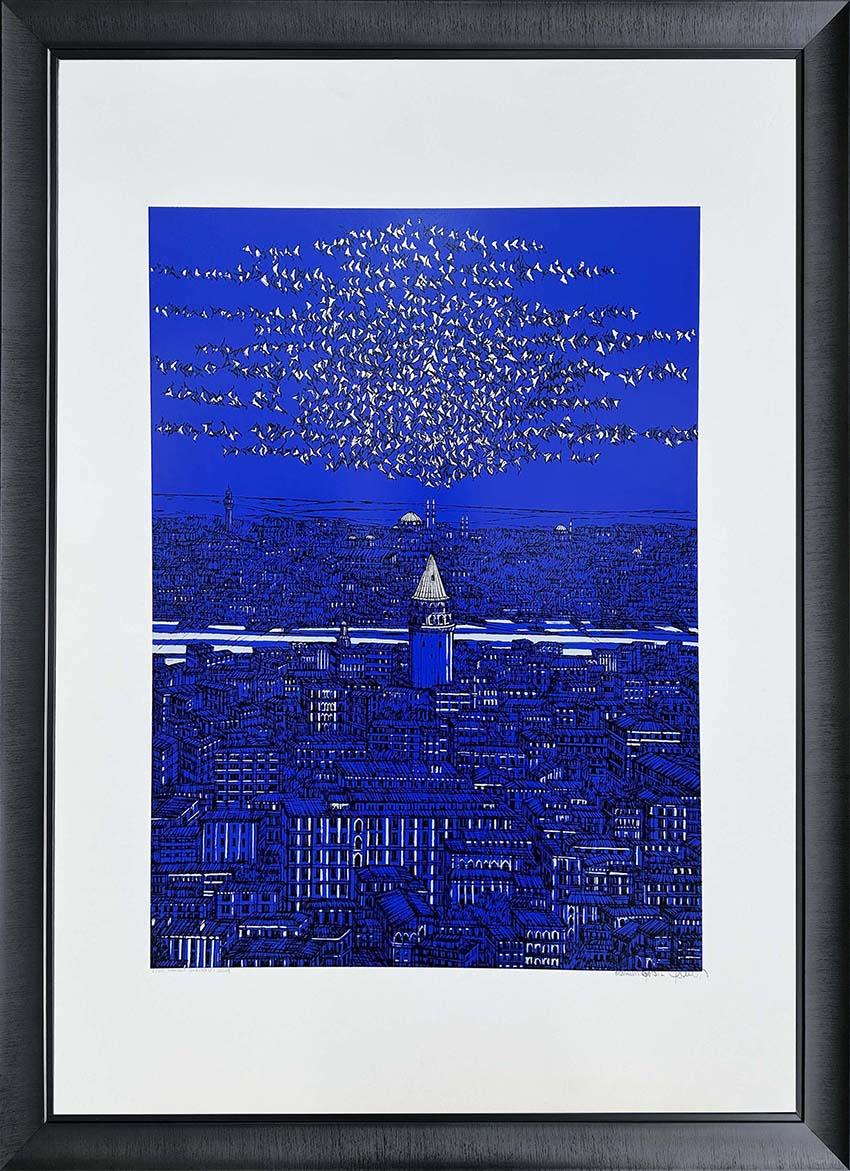 İstanbul, Galata (e) 6/25 | DEVRİM ERBİL SERİGRAFİ BASKI