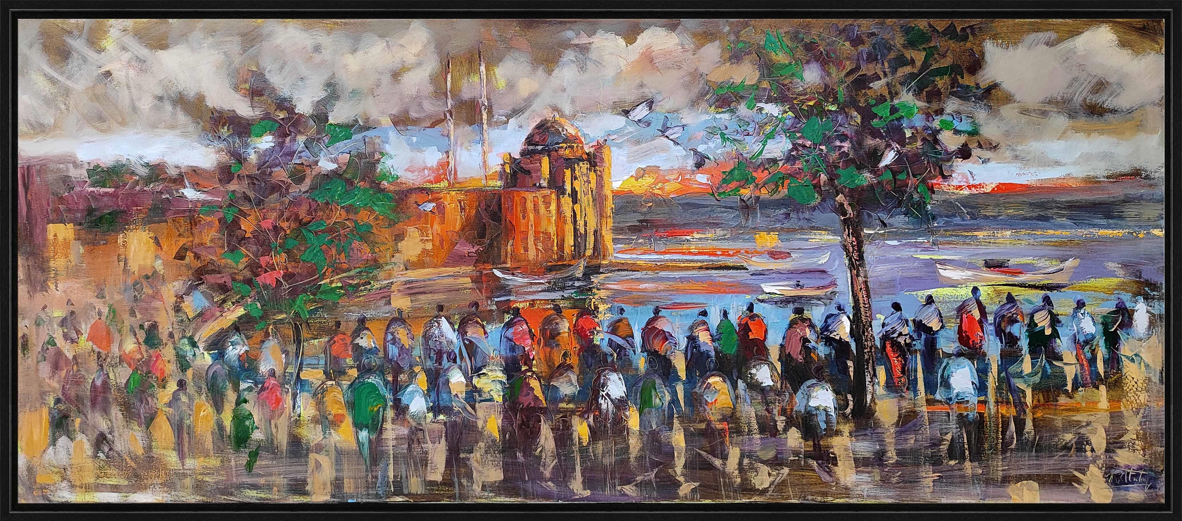 İstanbul Temalı Yağlı Boya Tablolarkozaart galeri | El yapımı orjinal yağlı boya tablo satış sitesi