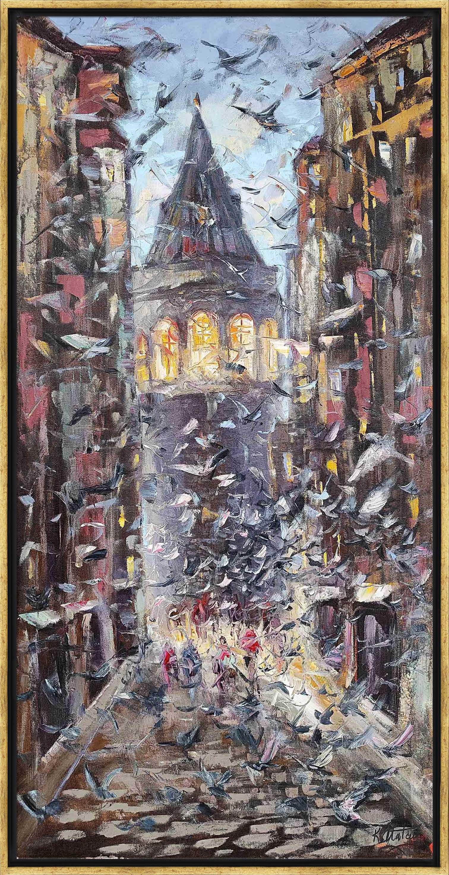 İstanbul Temalı Yağlı Boya Tablolarkozaart galeri | El yapımı orjinal yağlı boya tablo satış sitesi