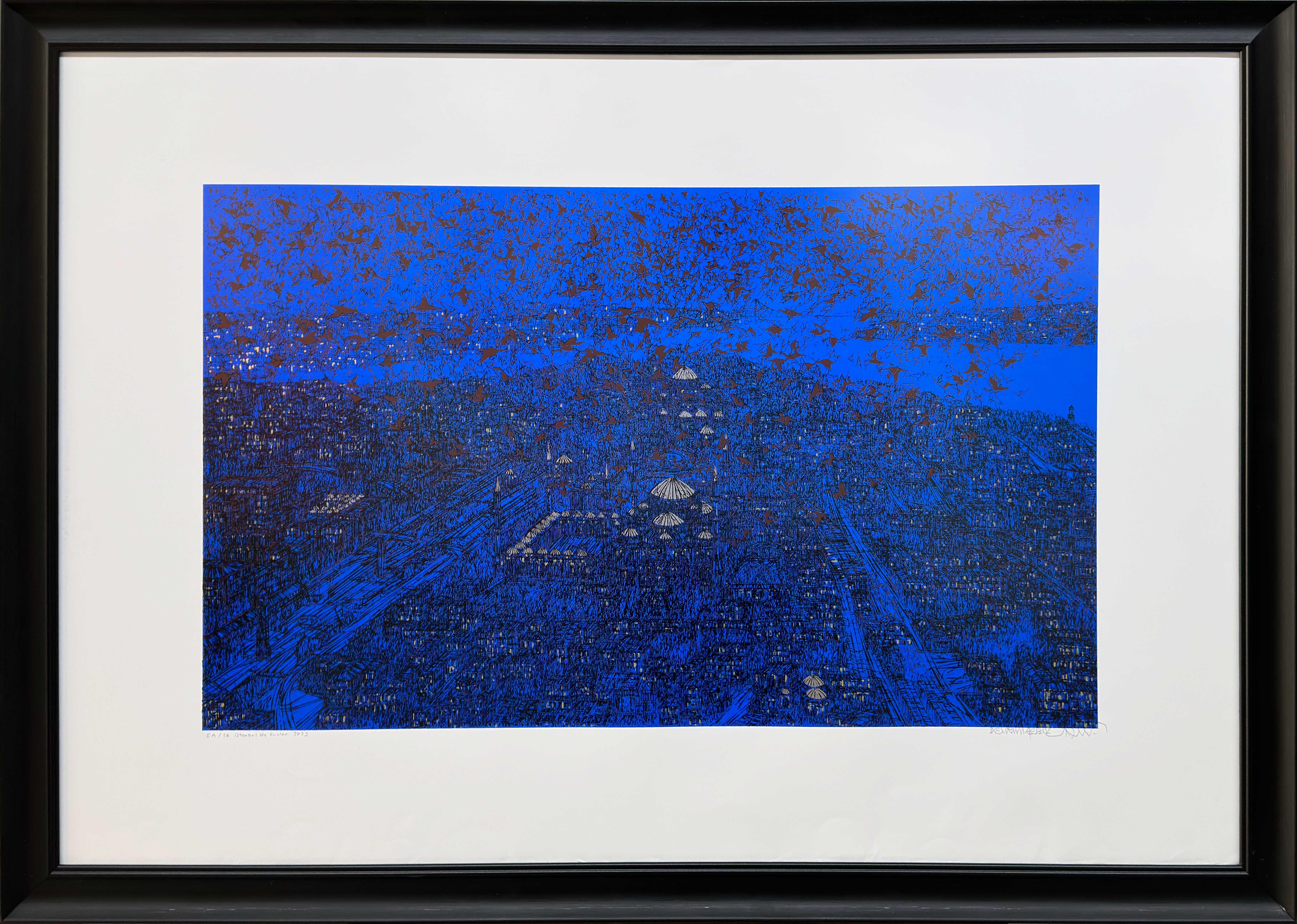 İSTANBULDA KUŞLAR  EA/16  | SERİGRAFİ BASKI