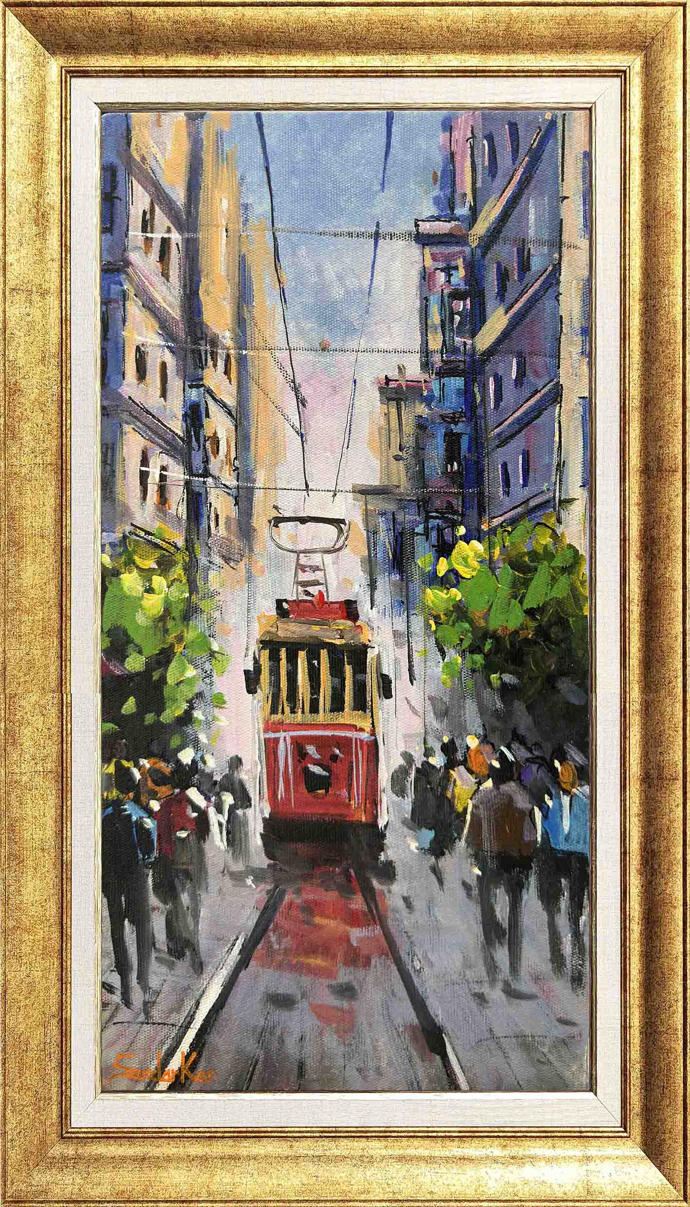 İstiklal Caddesi Yoğunluğu | Yağlı Boya Tablo 
