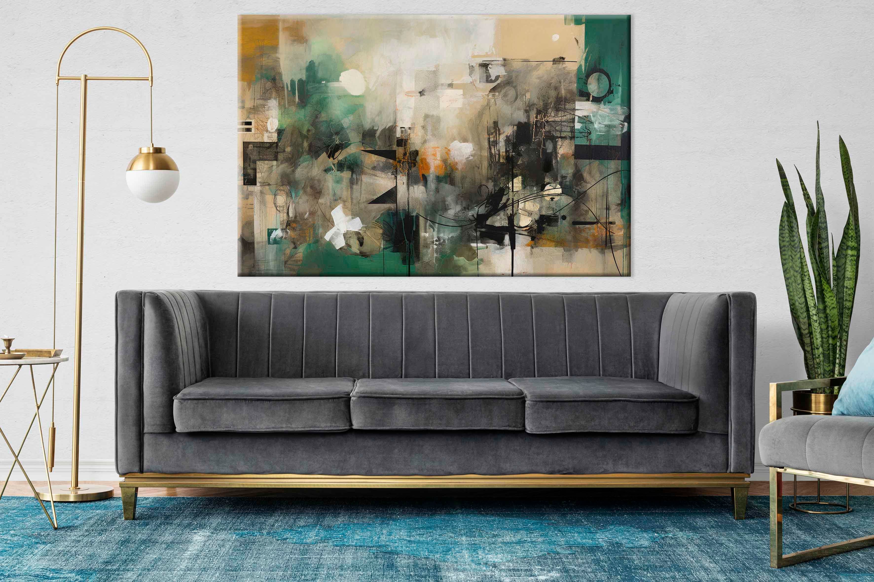 Kentsel Modernizm | Yağlıboya dokulu canvas baskı