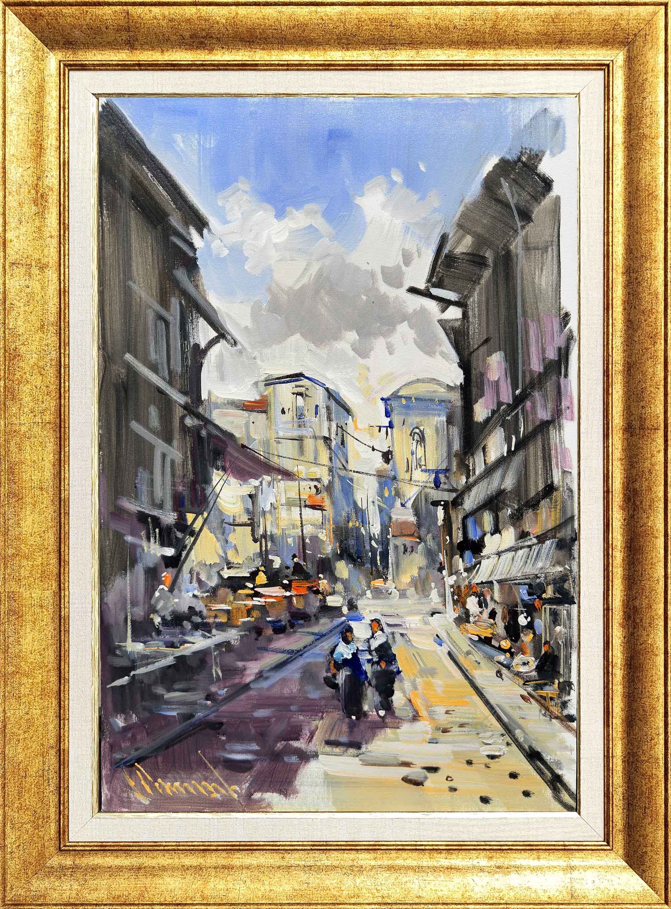 Komşularla Sohbet | Yağlı Boya Tablo