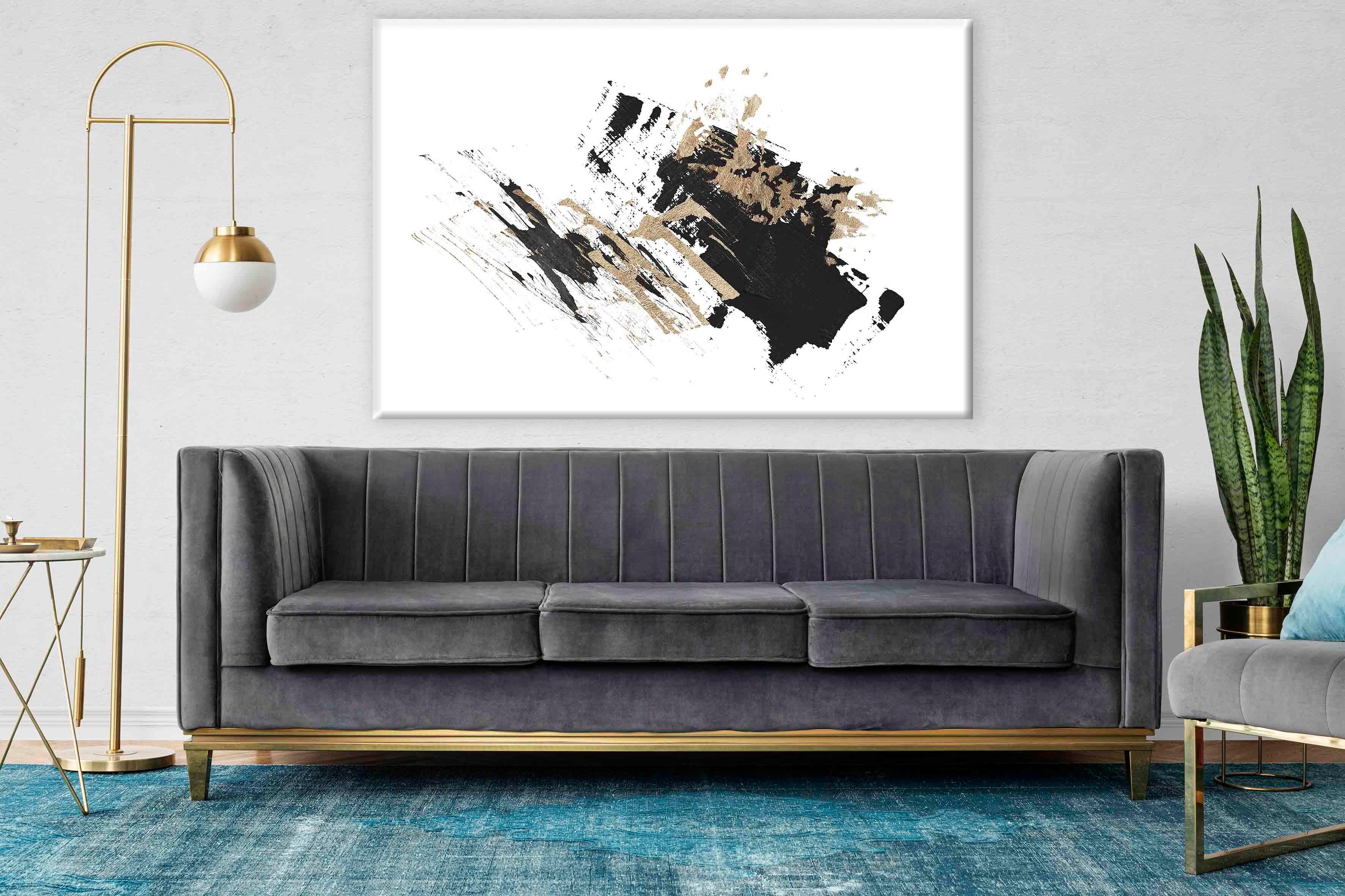 Minimal Soyut 1 | Yağlıboya dokulu canvas baskı