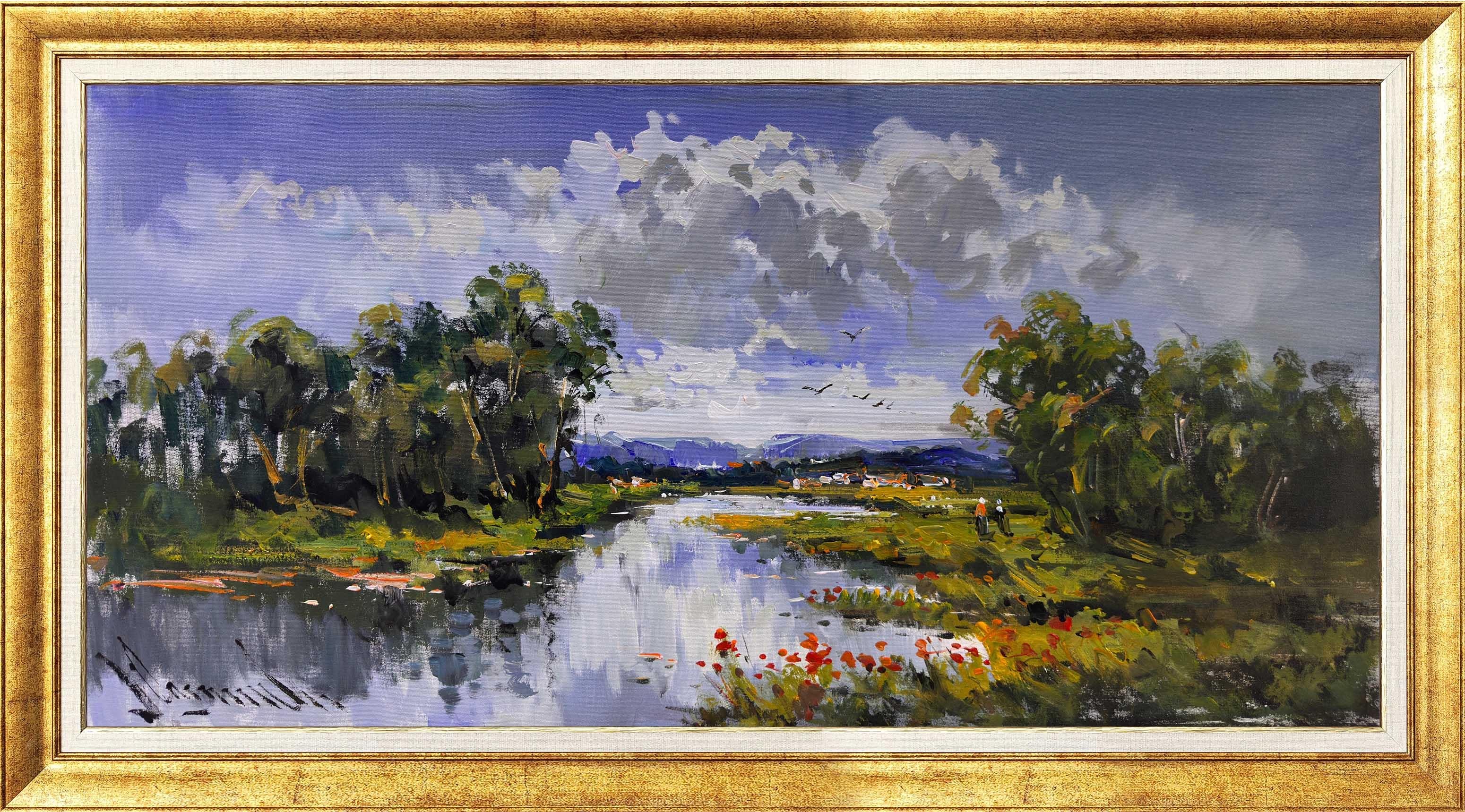 Nehirdeki Gelincikler | Yağlı Boya Tablo