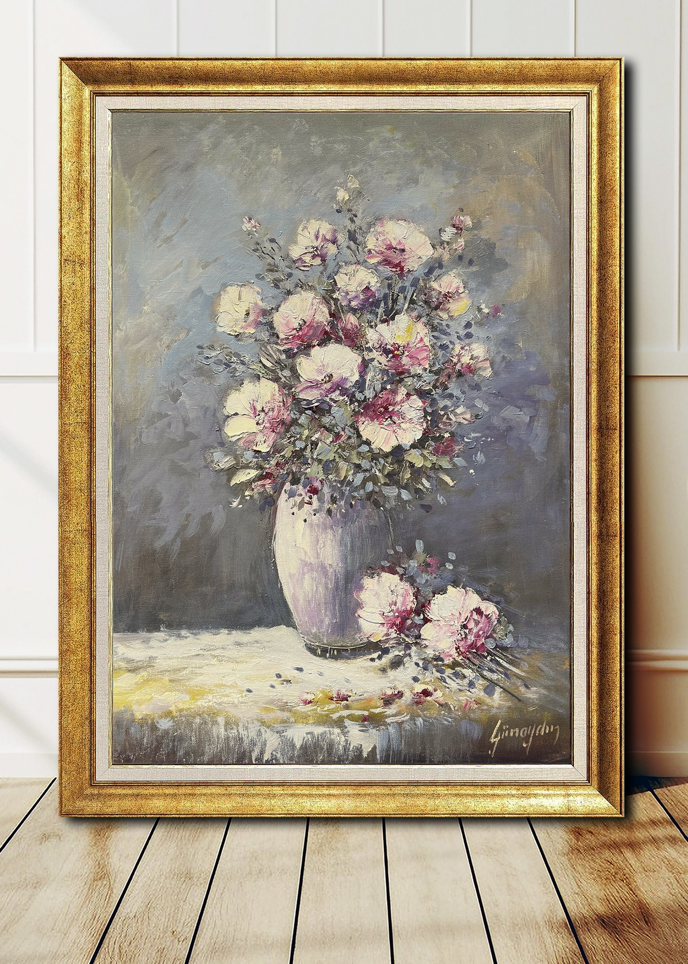 Pudra Buketi  | Yağlı Boya Tablo