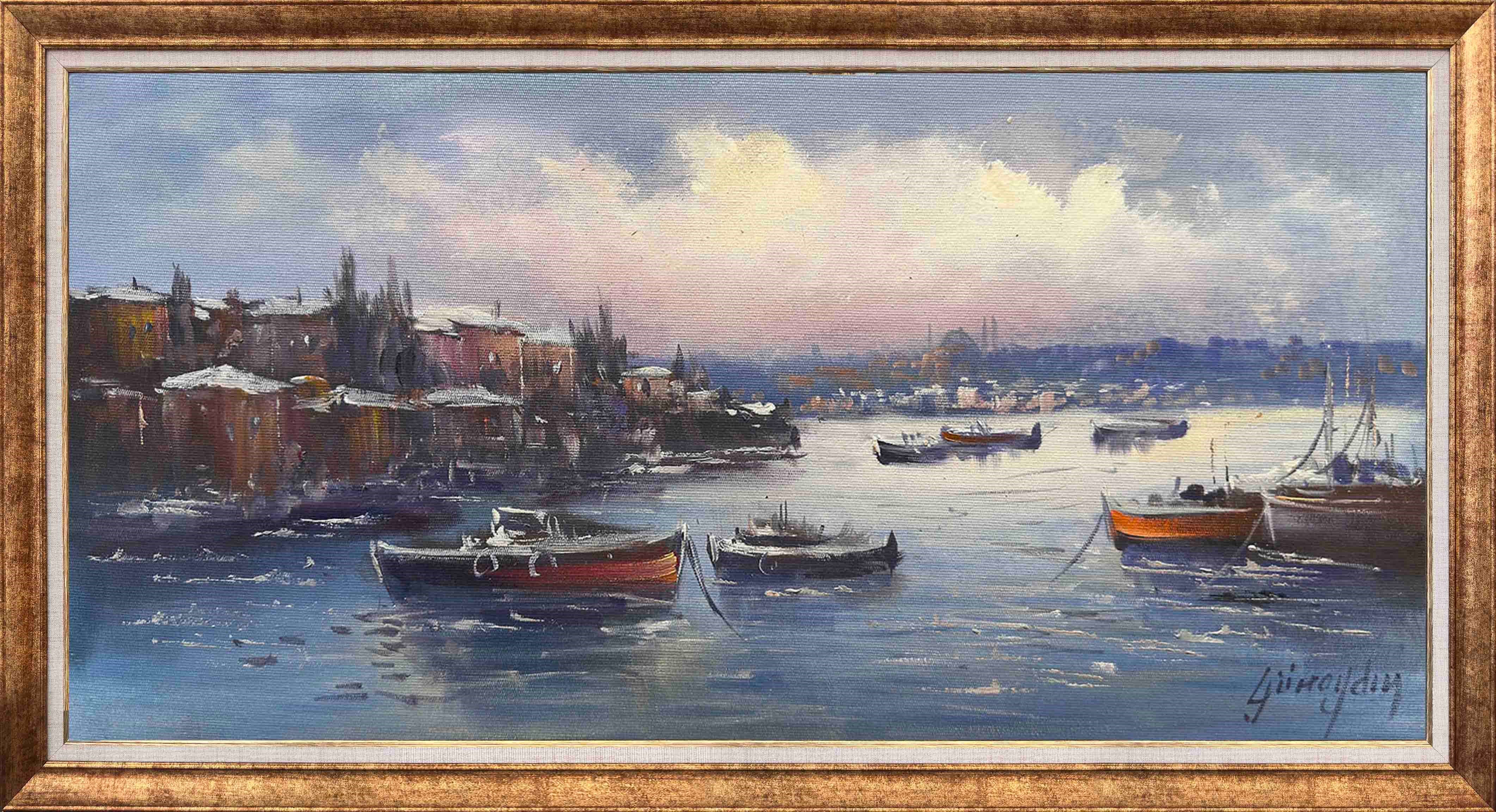 Puslu Bir Kış Sabahı | Yağlı Boya Tablo