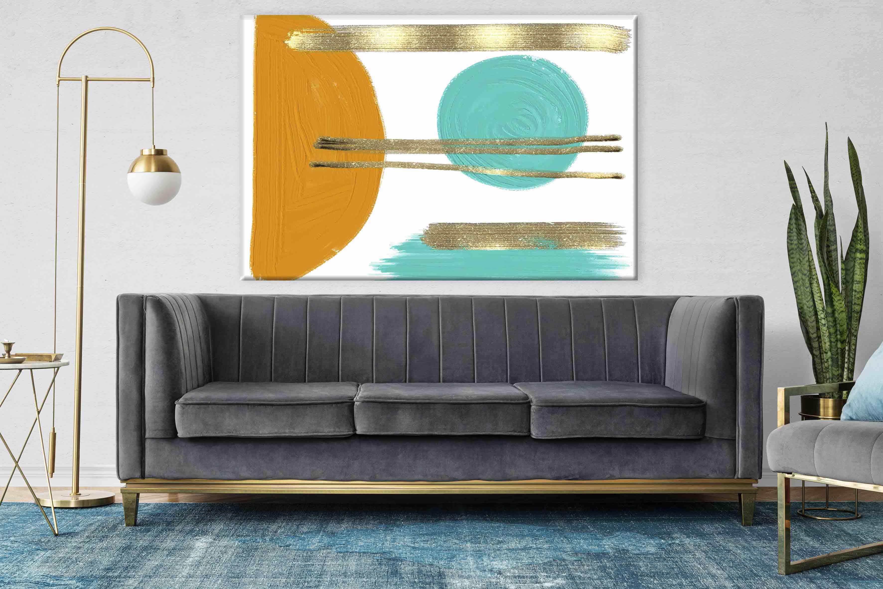 Renklerin Senkronu 3 | Yağlıboya dokulu canvas baskı