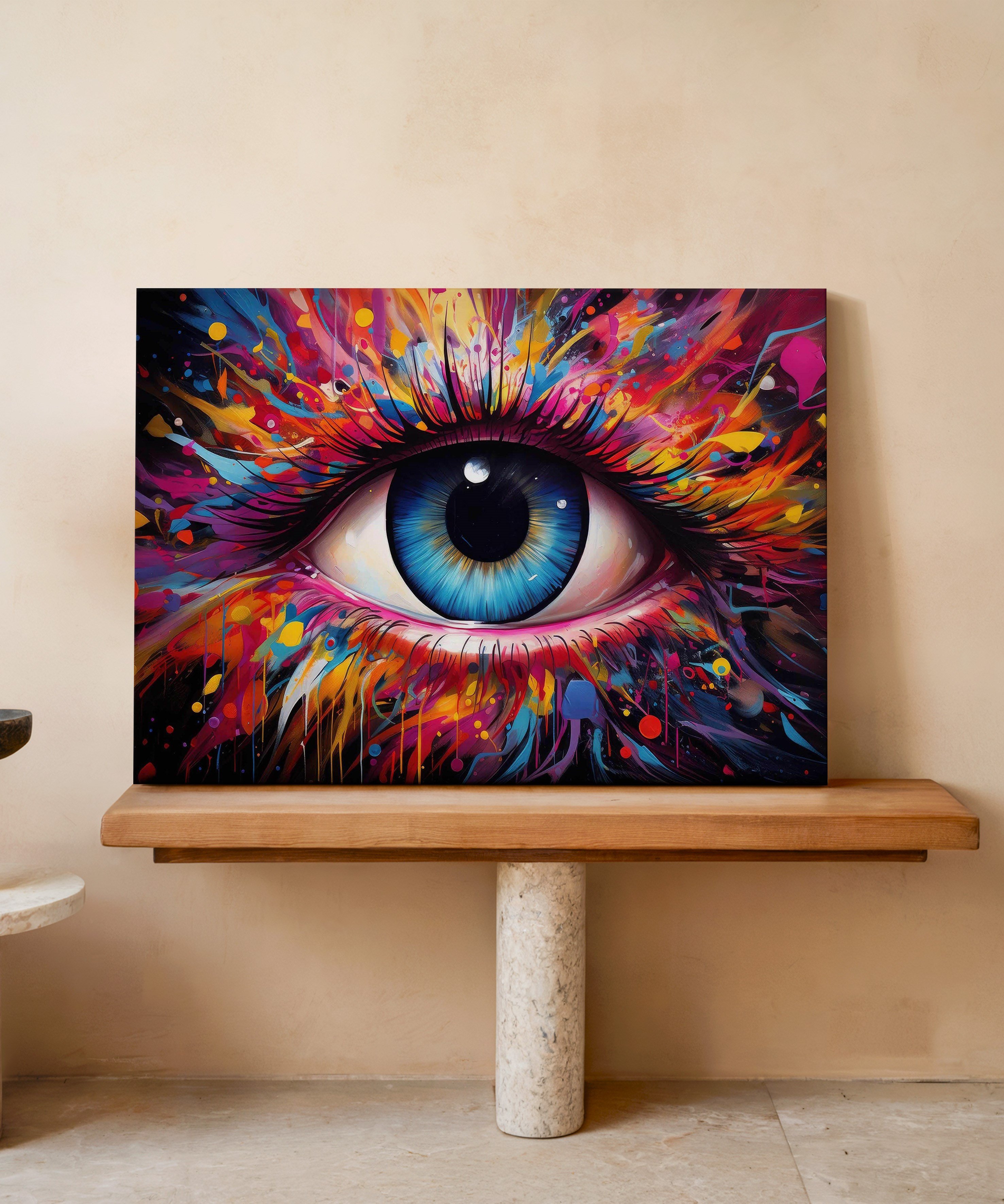 Ruhun Merceği | Yağlı Boya Dokulu Canvas Baskı
