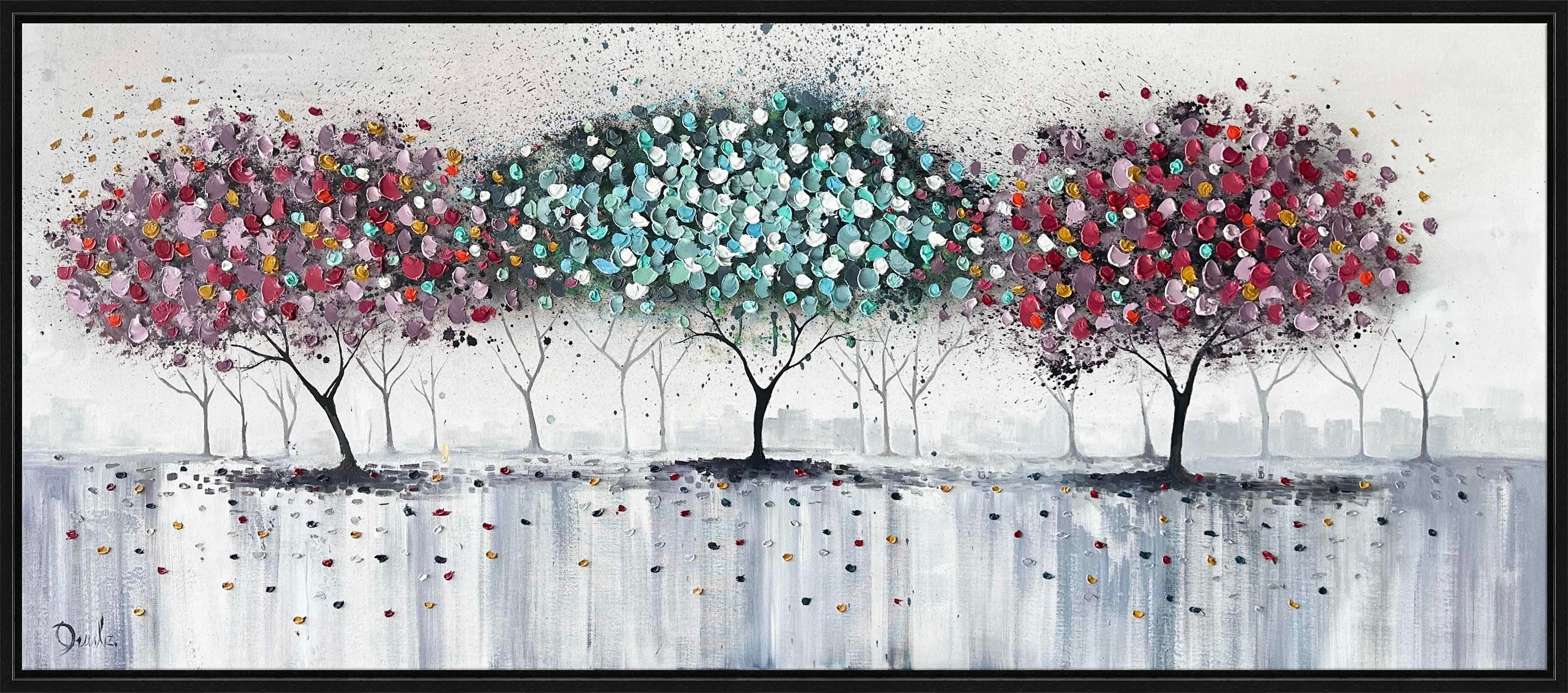 Sempatik Ağaçlar | Yağlı Boya Tablo 