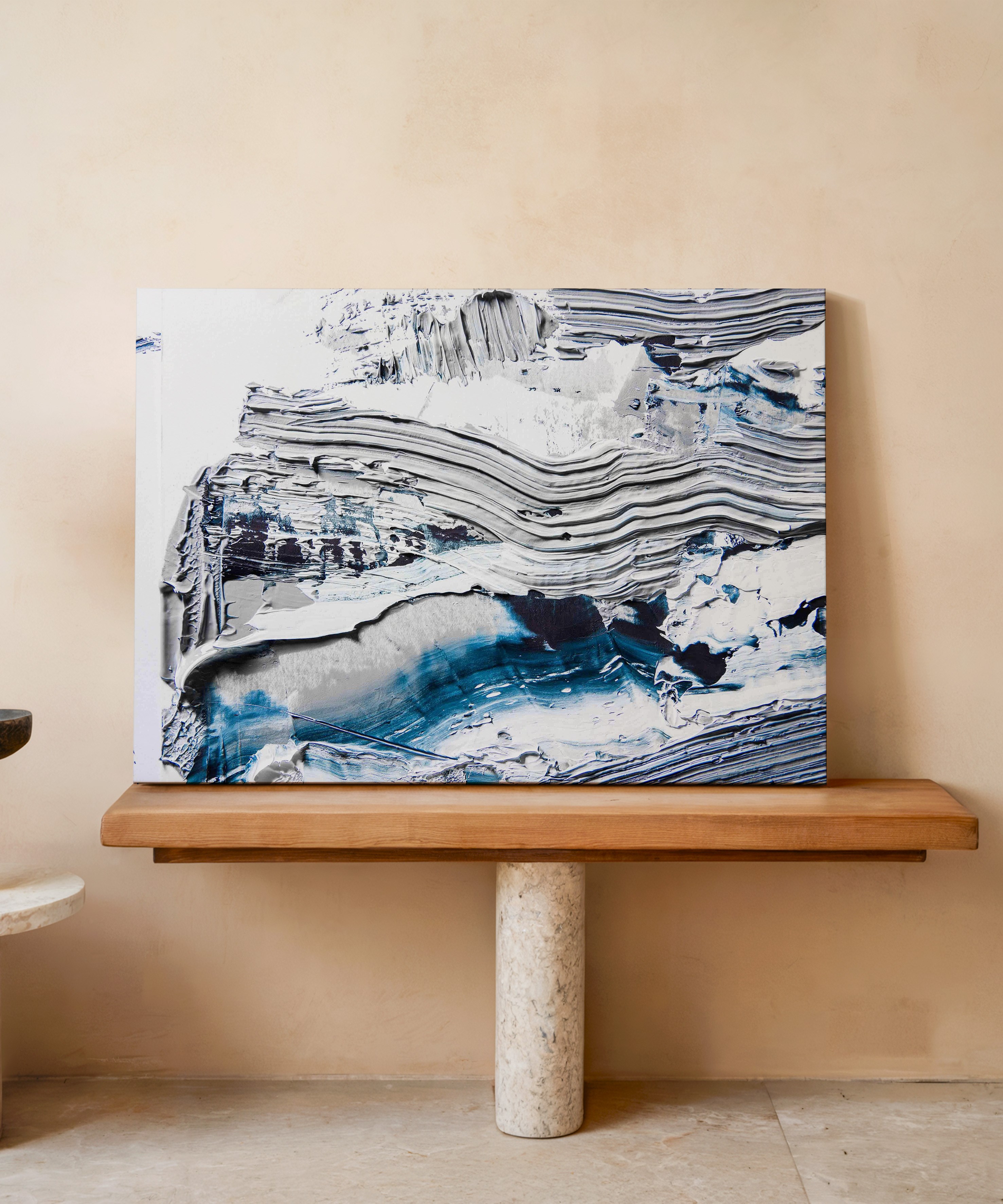 Sessiz Akıntı | Yağlı Boya Dokulu Canvas Baskı