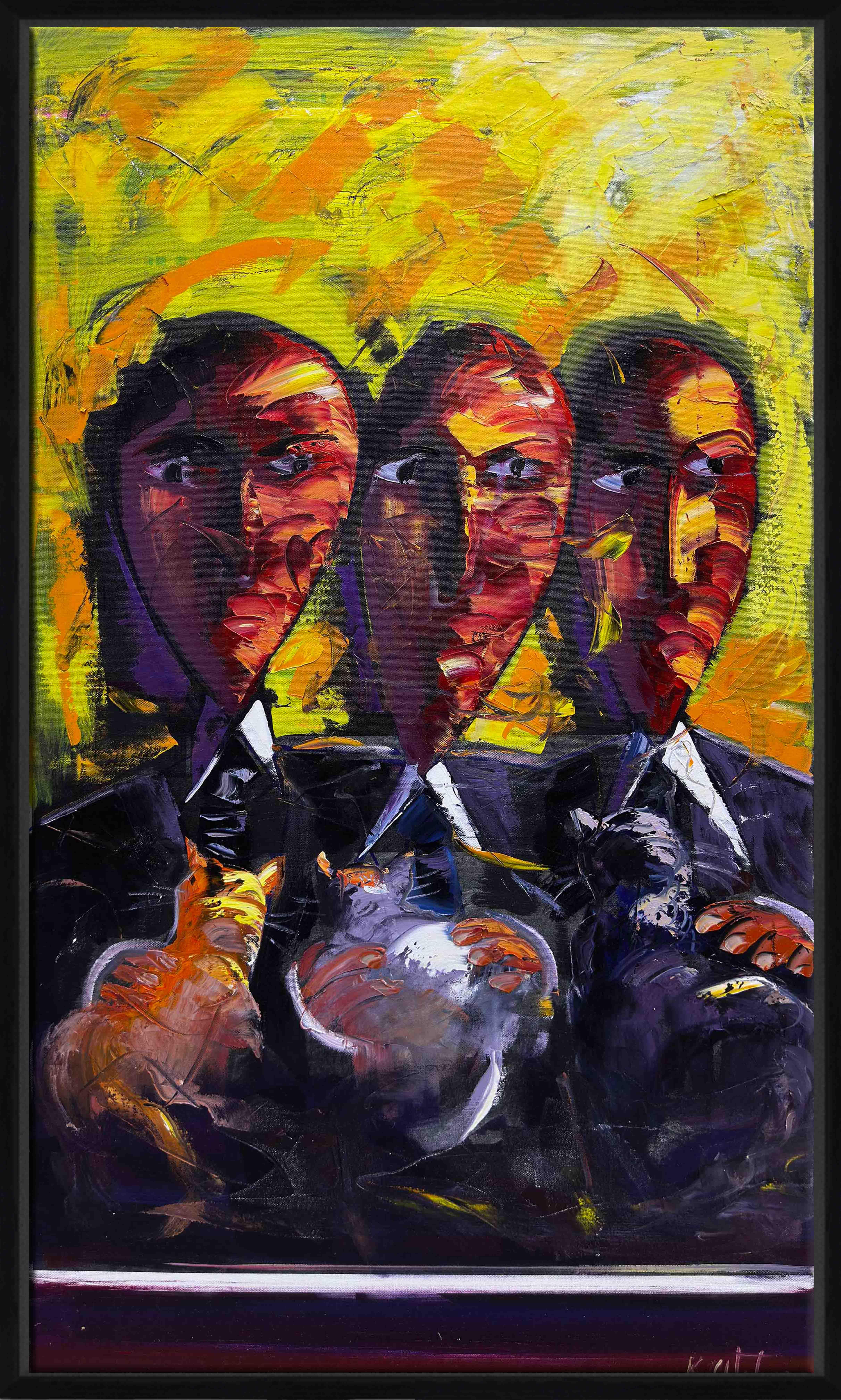 Sessiz Buluşma | Yağlı Boya Tablo