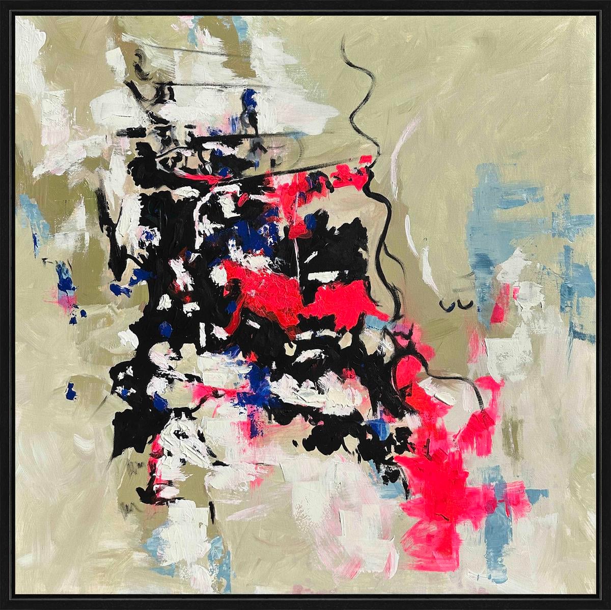 Soyut yağlı boya tablolar