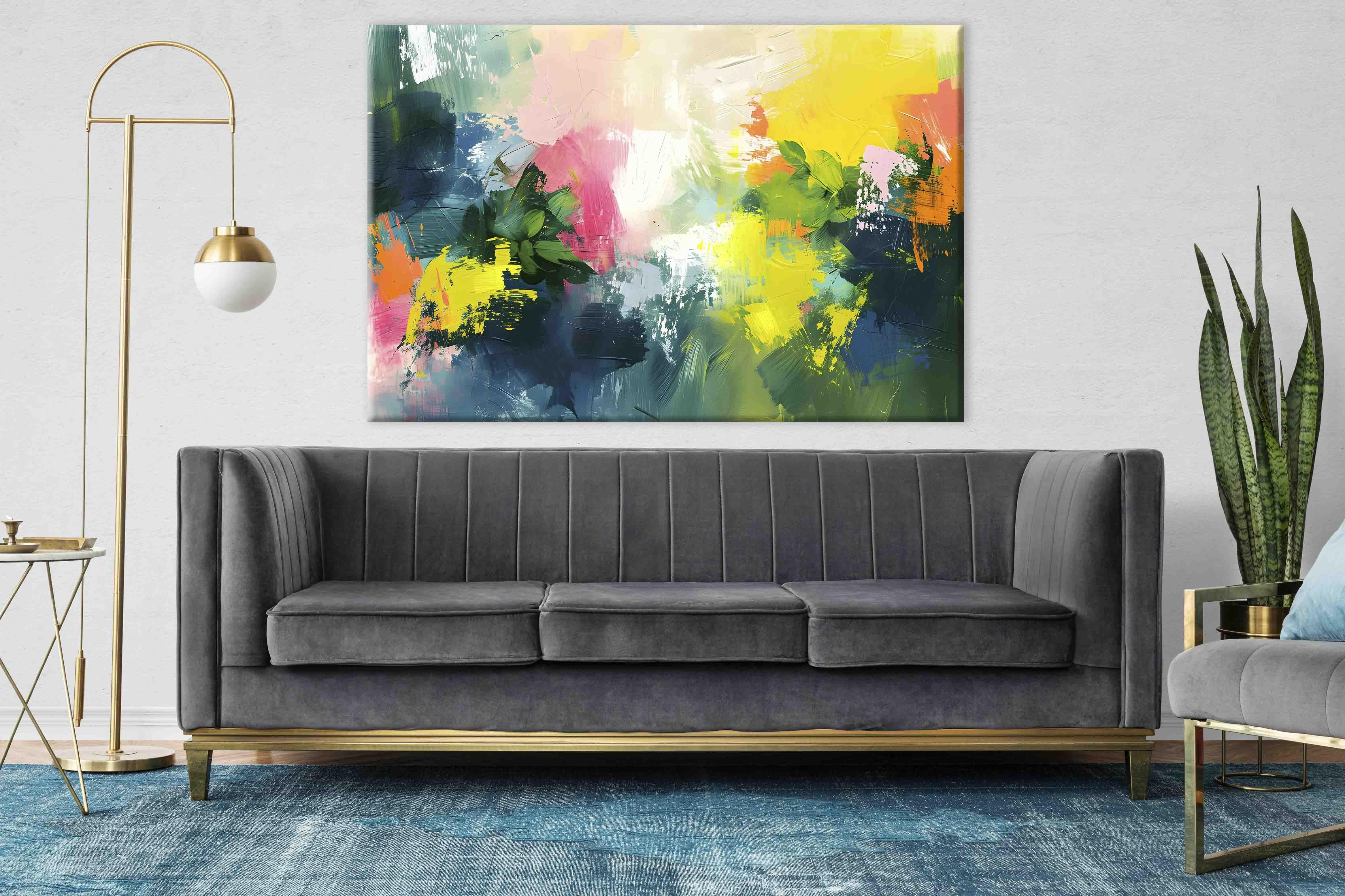 Soyut Yağlıboya Dokulu Tablolar