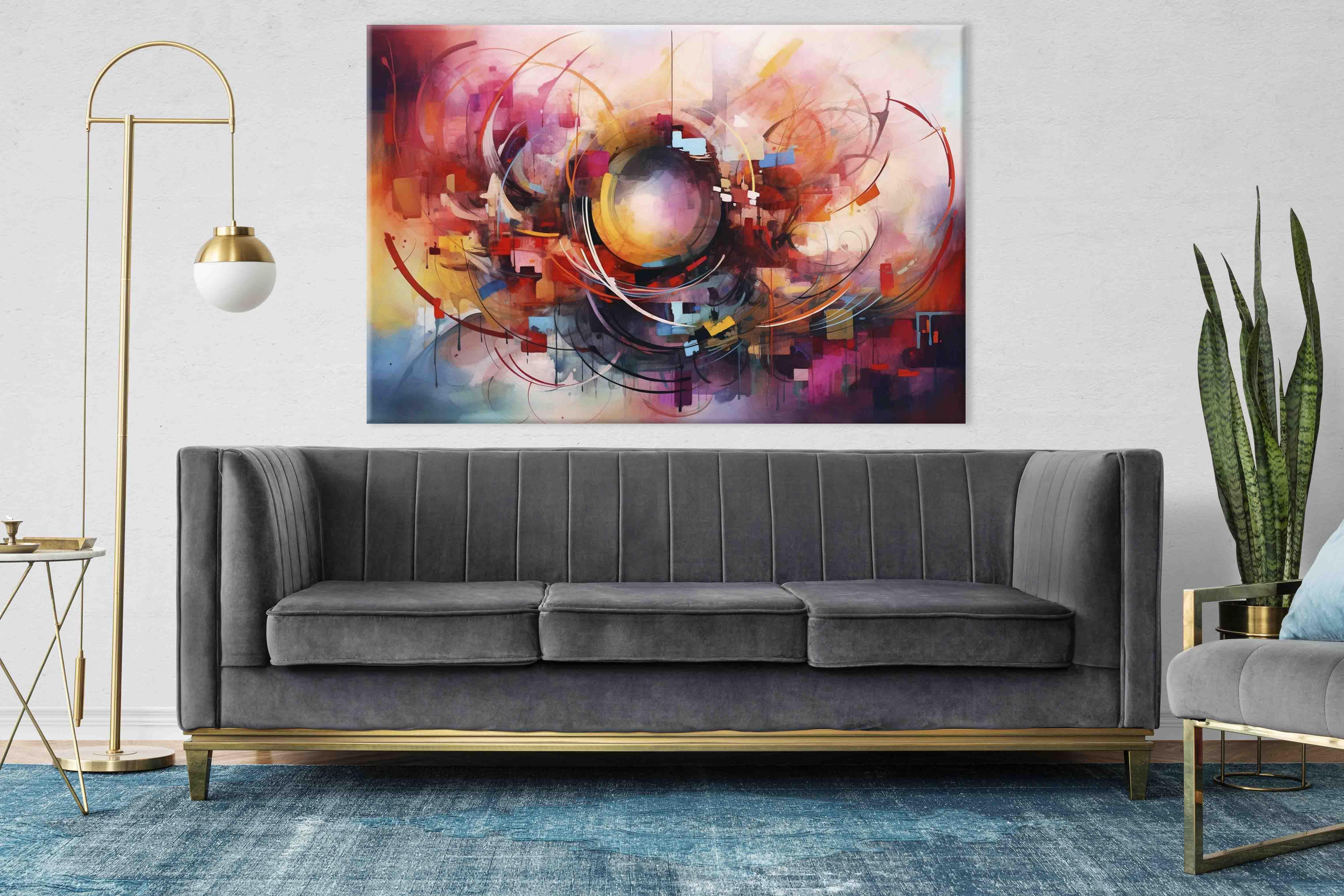 Soyut Yağlıboya Dokulu Tablolar