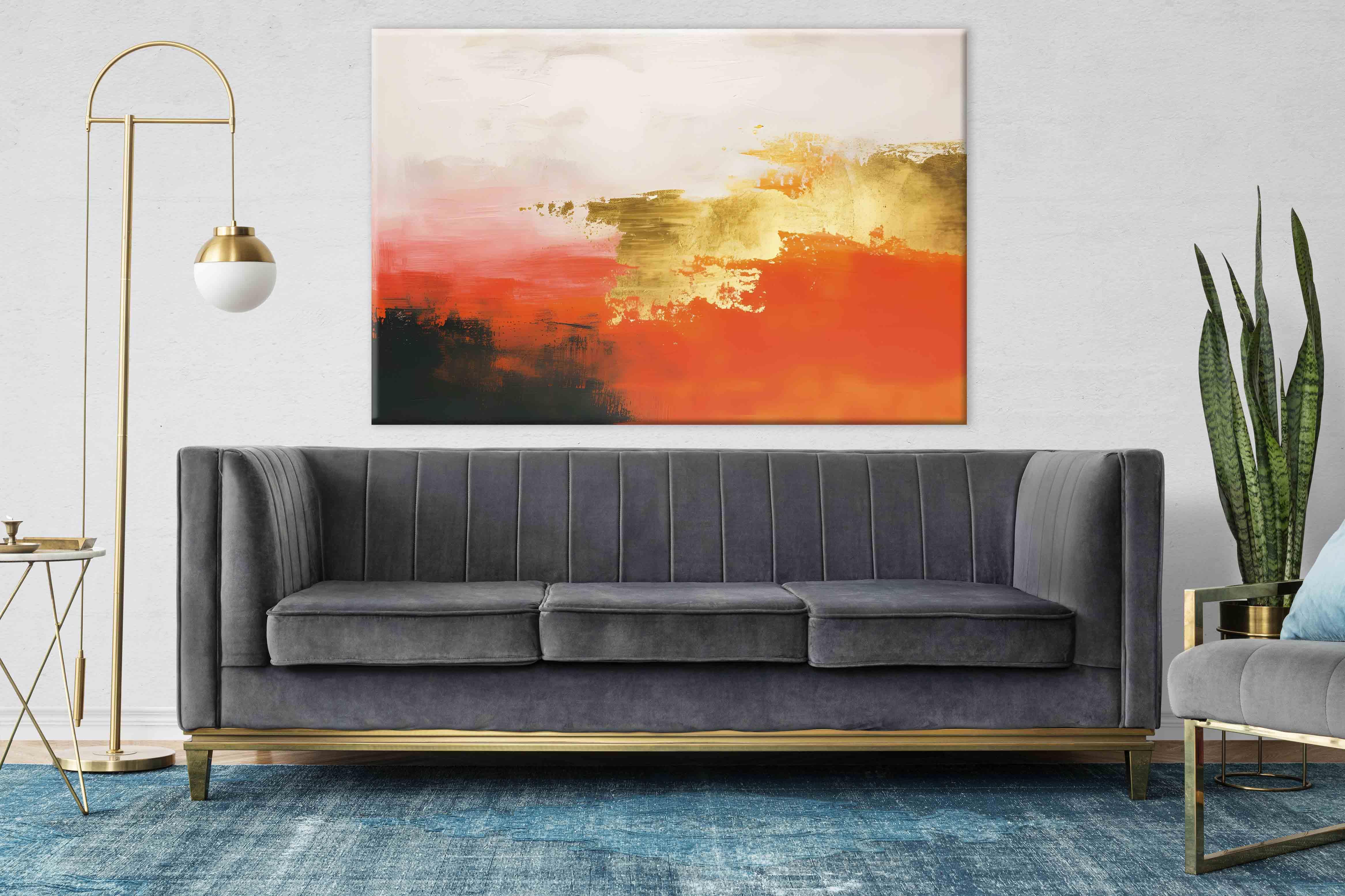 Soyut Yağlıboya Dokulu Tablolar