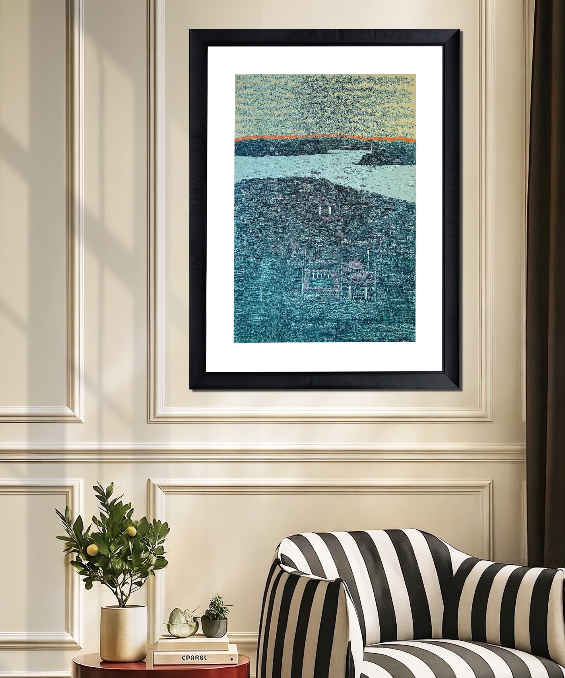 Turkuaz İstanbul da Kuşlar 28/100  | DEVRİM ERBİL GICLÉE  BASKI