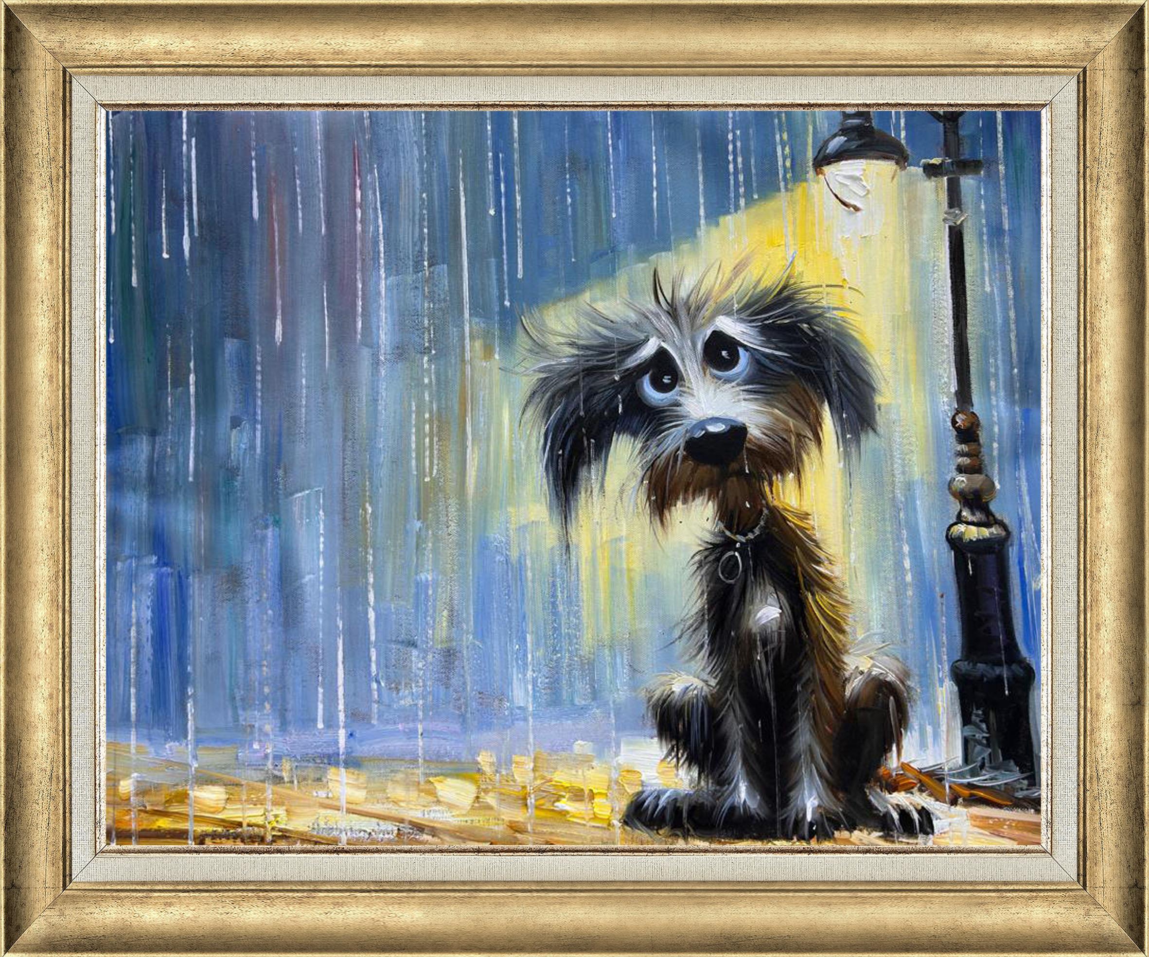 Umutlu Köpek -Yağlı Boya Tablo