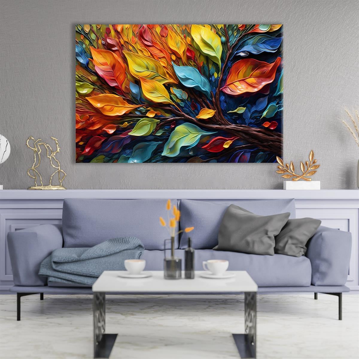 YAĞLI BOYA DOKULU TABLOLAR