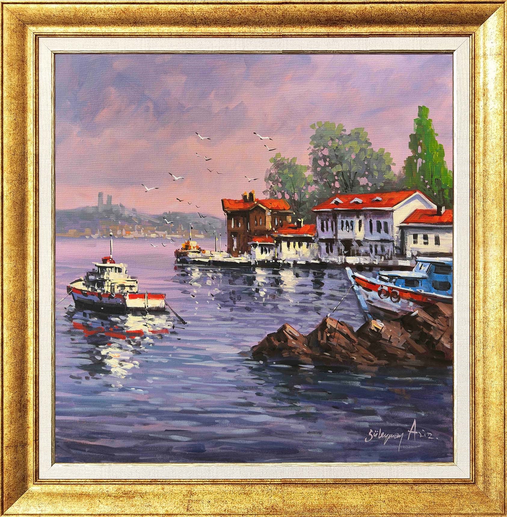 Yalılar Sandalı | Yağlı Boya Tablo