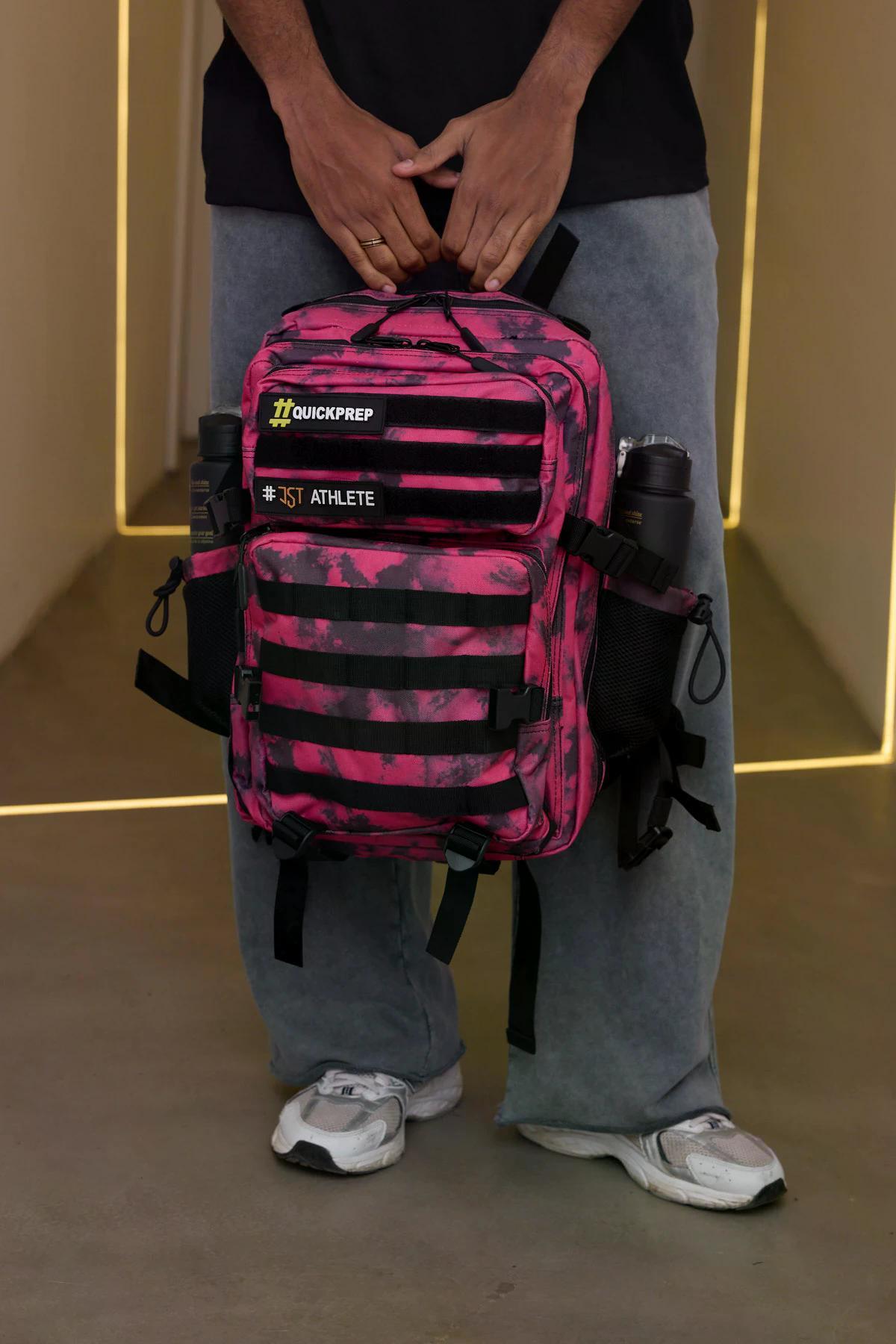 35L Taktik Askeri Sırt Çantası - 900D Oxford Su Geçirmez Kumaş Pembe