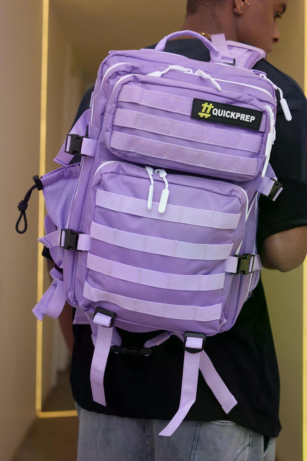 35L Taktik Askeri Sırt Çantası - 900D Oxford Su Geçirmez Kumaş Mor