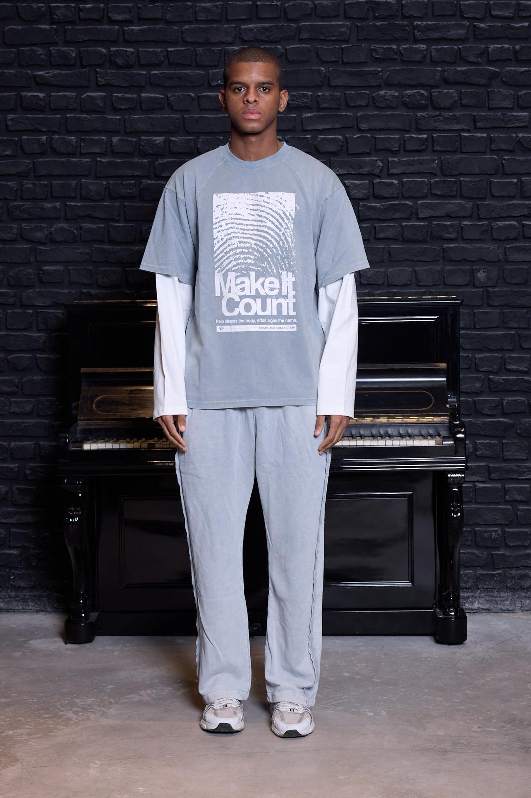 Identity Sweatshirt Açık Gri