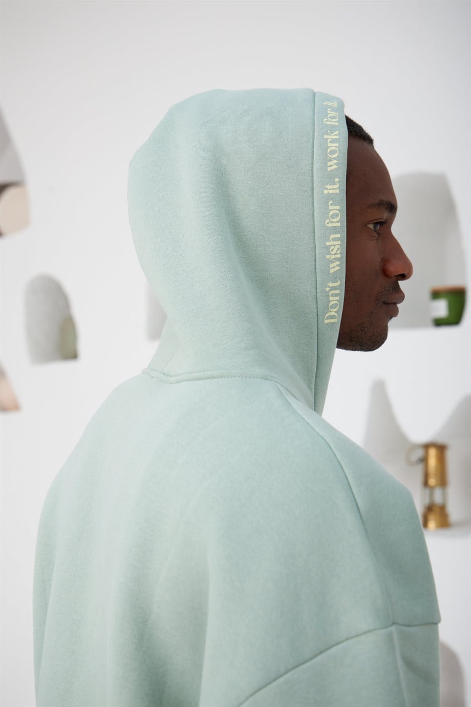 Kapüşon Baskılı Hırka