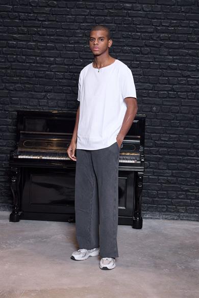 Fast Düz Tişört Beyaz